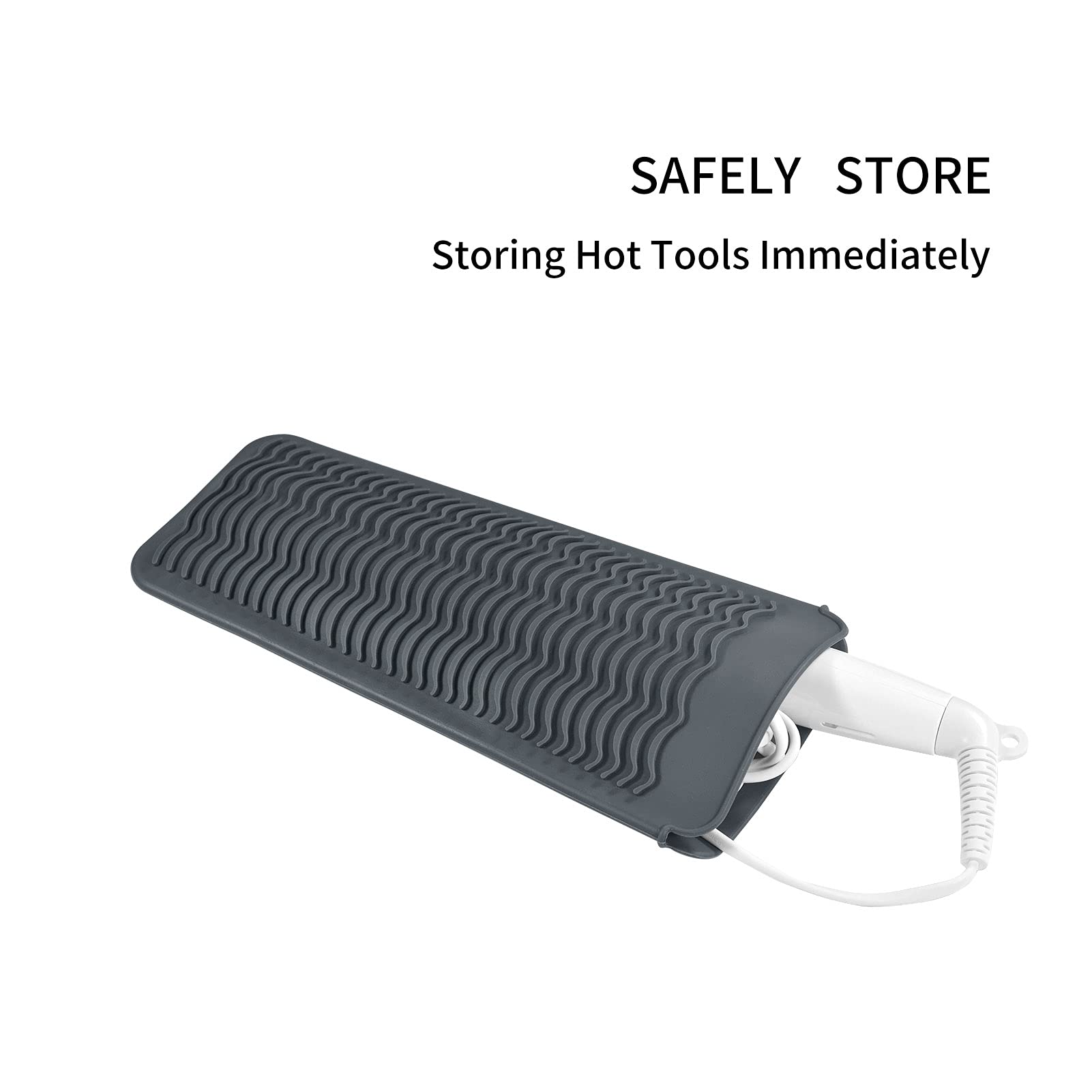 Heat Resistant Silicone Mat for Hair Straightener & Curling Iron - 11