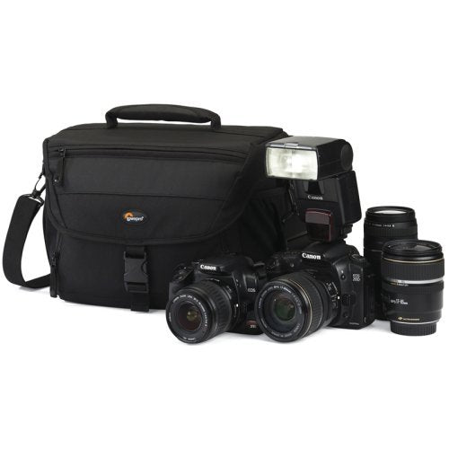 Lowepro Nova 170 AW DSLR Camera Shoulder Bag - Waterproof & Durable for Travel & Outdoor Photography (Black)