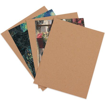 200-Pack 8.5x11 Chipboard Sheets for Scrapbooking, Crafts, Packaging & Shipping - 8.5