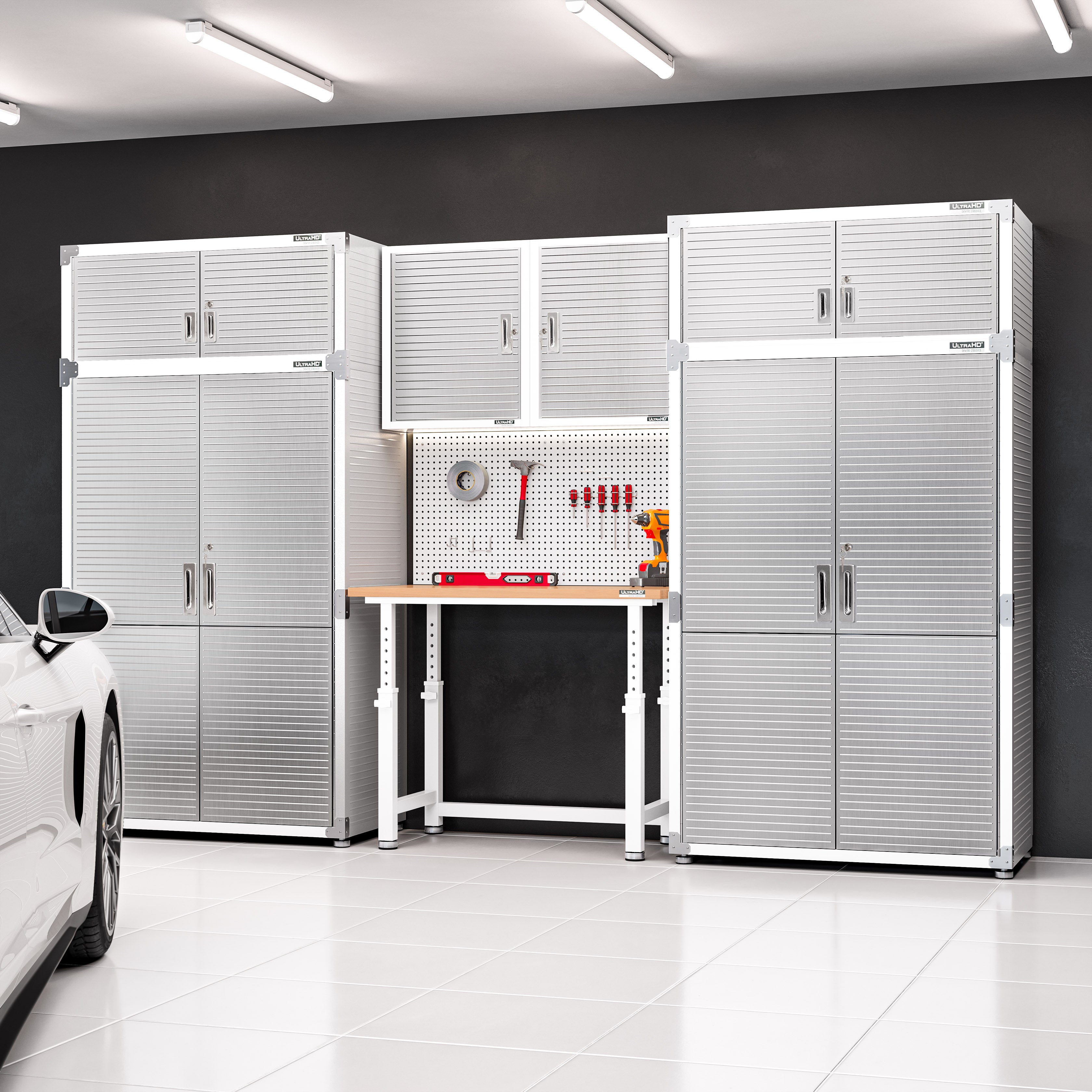 UltraHD® Stacking Top Cabinet - White | Space-Saving Kitchen Storage for Small Apartments & Modern Homes