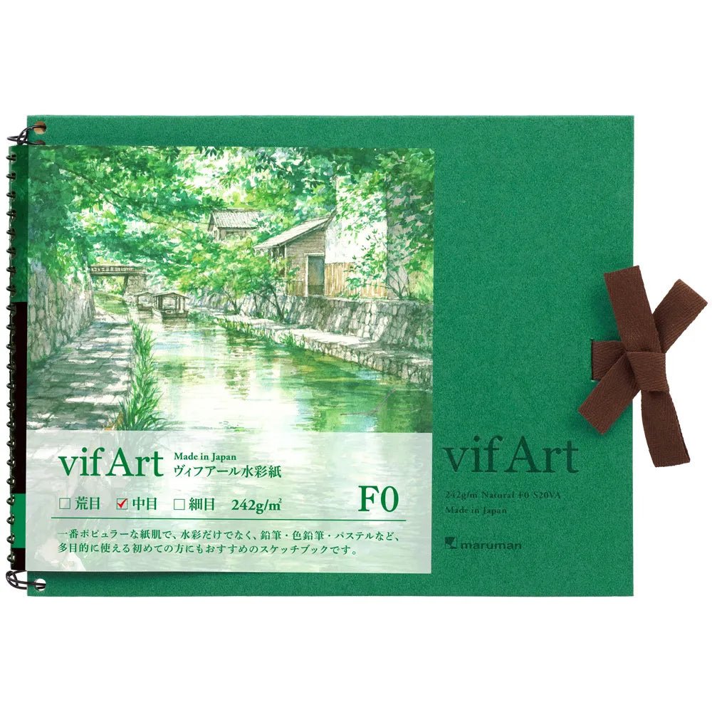 Premium Vif Art Watercolor Sketchbook - 100% Cotton Paper, Acid-Free, 300gsm - Perfect for Artists, Travelers & Students - Ideal for Watercolor Painting, Sketching & Mixed Media Art