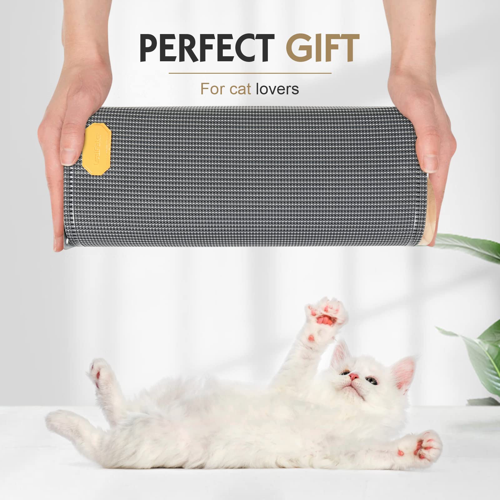 Premium Wall-Mounted Cat Hammock & Perch with 2 Steps - Modern Cat Wall Shelves for Indoor Cats - Grey Cat Furniture for Sleeping, Playing & Climbing - Perfect for Small Spaces & Cat Enrichment
