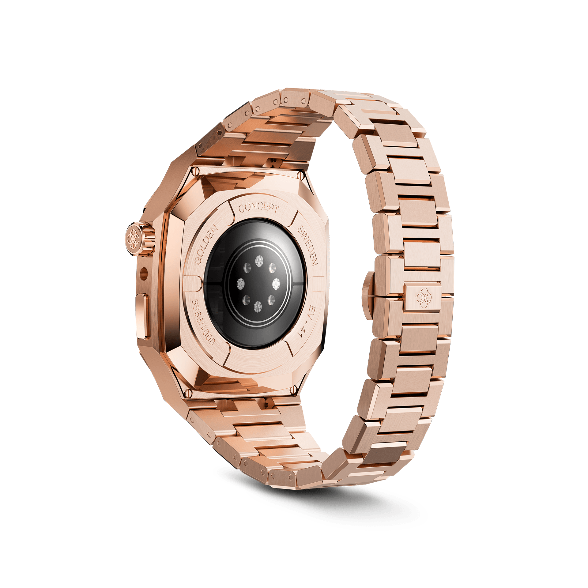 Apple Watch Case EV45 - Rose Gold Protective Cover for Apple Watch Series 1-8, SE - Slim Fit, Scratch-Resistant, Perfect for Workouts, Running & Everyday Use