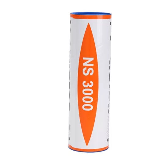 Victor NS 3000 Nylon Badminton Shuttlecocks - Durable Yellow Featherless Training Shuttlecocks for Indoor/Outdoor Play, Practice & Competition