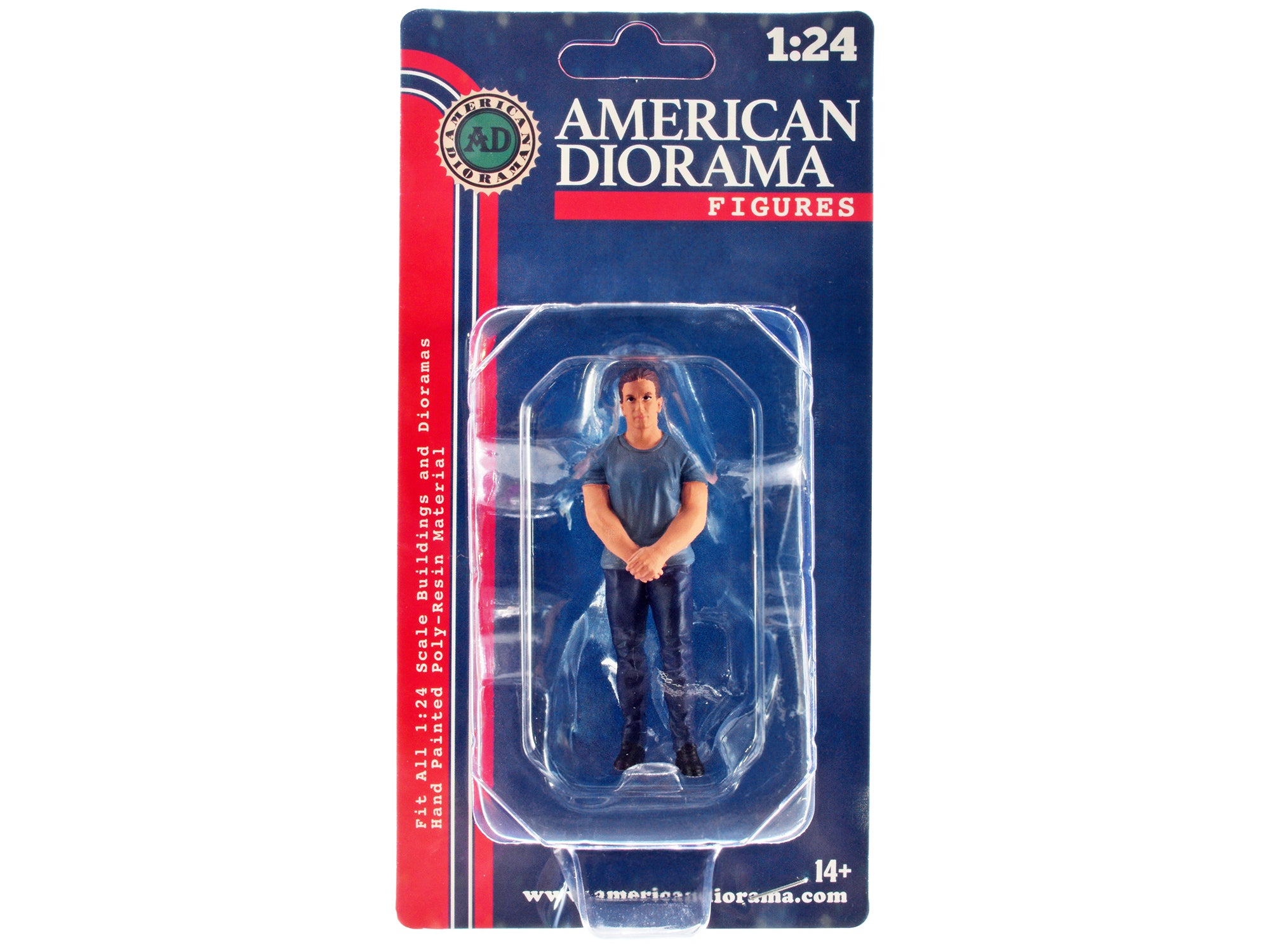 1/24 Scale Model Car Meet 3 Figurine Set - Detailed Miniature Figures for Diecast Car Displays by American Diorama - Perfect for Model Car Shows, Diorama Scenes & Collector Displays