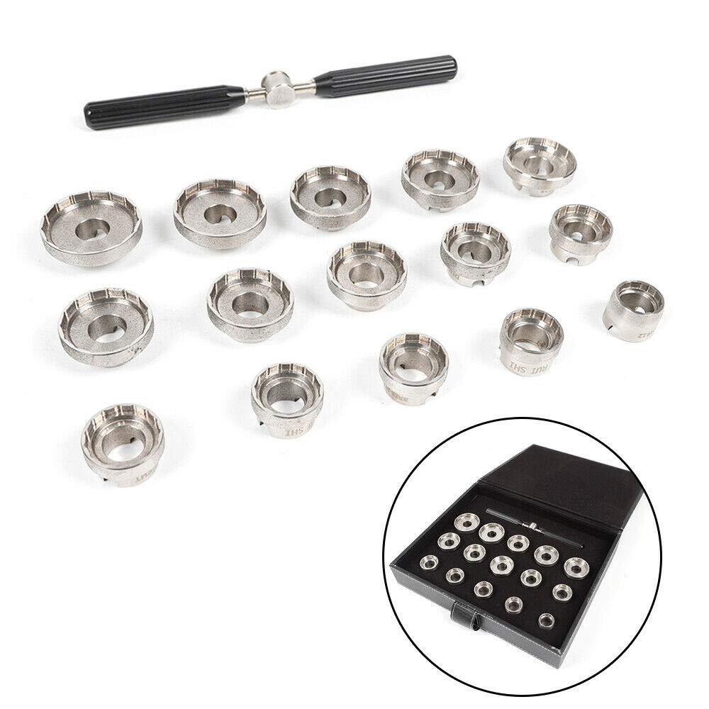 **15-Piece Watch Case Back Opener Repair Kit – Compatible with Breitling Watches – Professional Watch Removal & Repair Tool Set for DIY & Watchmakers – USA Made**    *(Perfect for watch repair, maintenance, and battery replacement at home or in professional workshops.)*