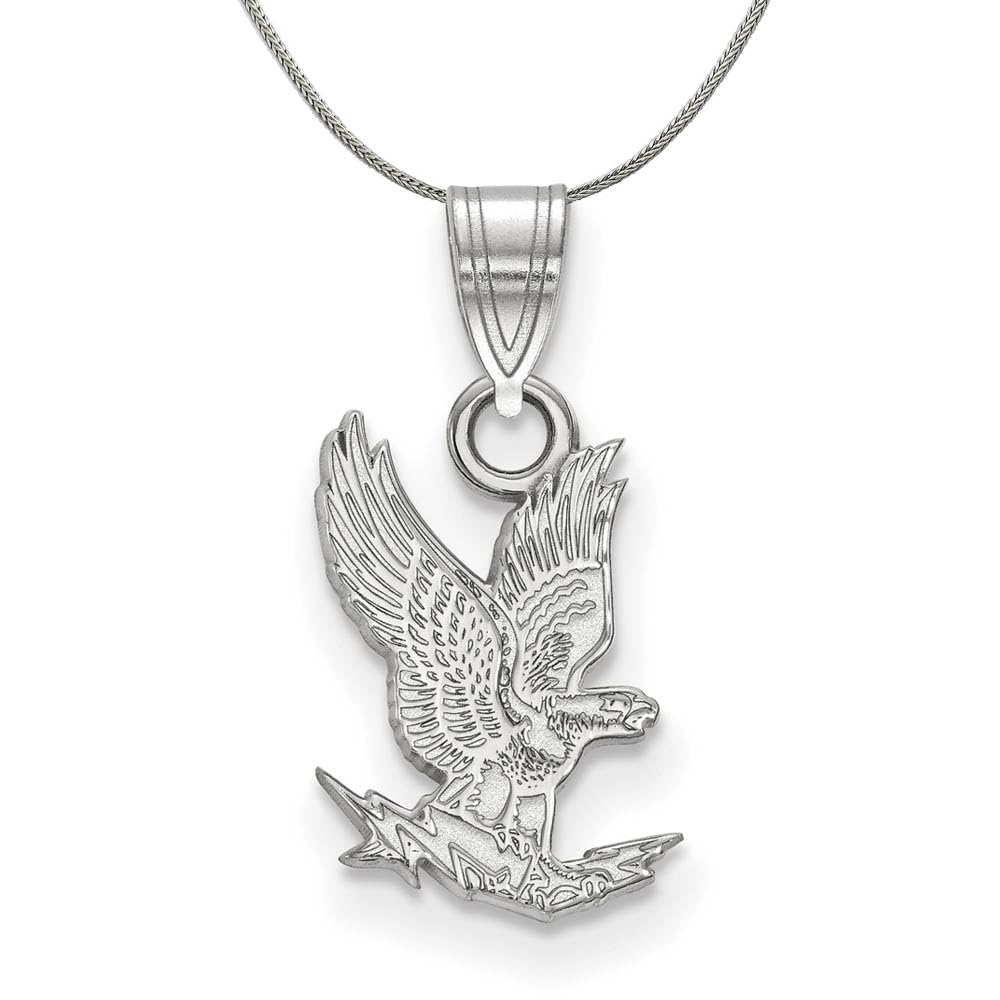 Black Bow Sterling Silver Air Force Academy Small Pendant Necklace - Elegant Military Jewelry Gift for Women, Graduation, Anniversary & Special Occasions