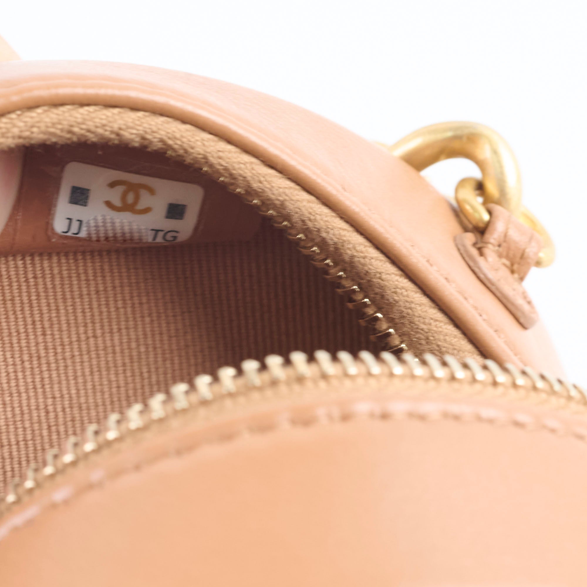 Chanel 19 Round Clutch Bag in Lambskin Leather - Tan Color Luxury Handbag for Women | Perfect for Evening Parties, Date Nights & Special Occasions