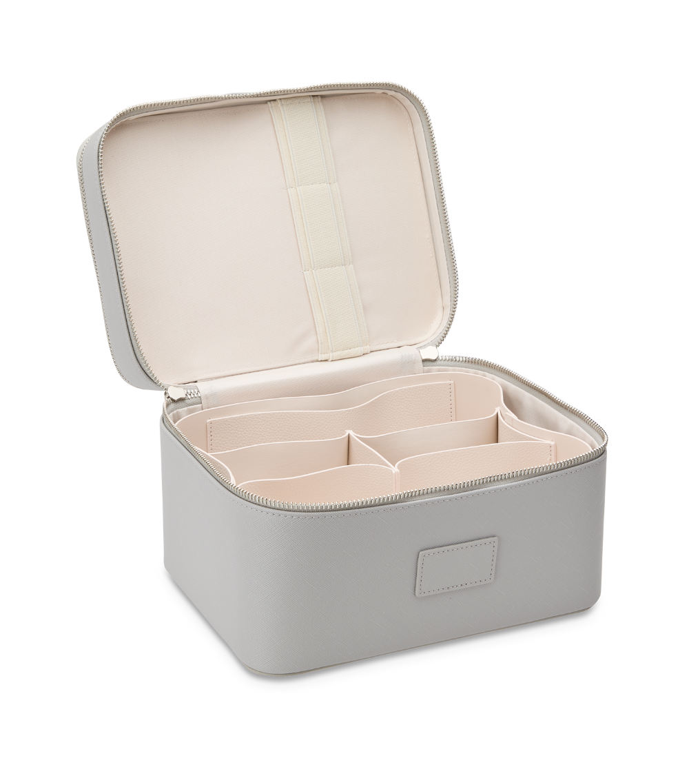 Duo Vanity Case - Travel Makeup Organizer with Mirror, Perfect for Women's Cosmetic Storage & On-the-Go Beauty Essentials | Ideal for Home, Office & Vacation Use
