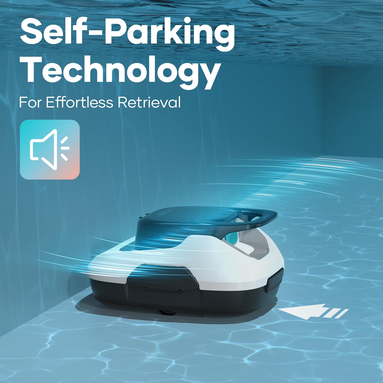 AIPER Cordless Automatic Pool Cleaner - Lightweight Robotic Pool Vacuum with Auto-Parking, Ideal for Above Ground Flat Pools up to 860 sq.ft (White, Renewed) | Perfect for Inground & Above Ground Swimming Pool Maintenance