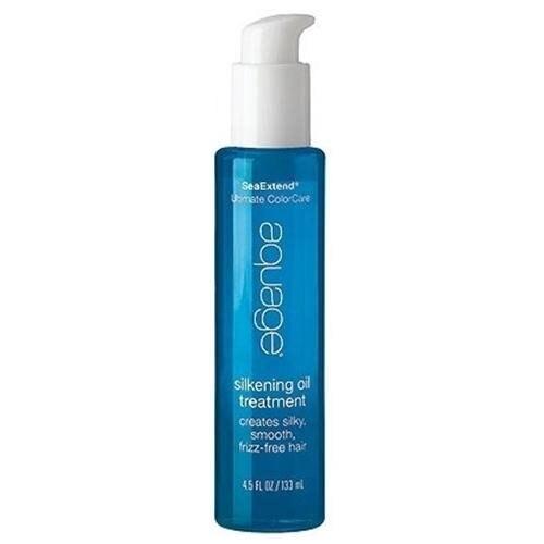 Aquage Sea Extend Silkening Oil Treatment 4.5 oz - Hydrating Hair Serum for Frizz Control & Shine - Perfect for Damaged, Dry Hair at Home & Salon Use