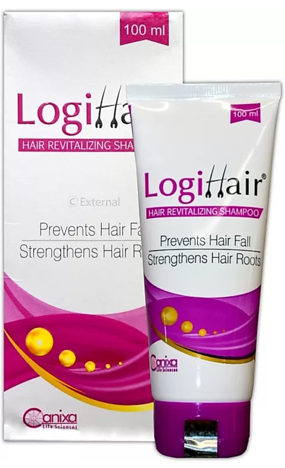 Logihair Hair Revitalizing Shampoo 100ml - Natural Hair Growth Treatment for Thinning Hair & Scalp Care - Perfect for Daily Use at Home or Salon