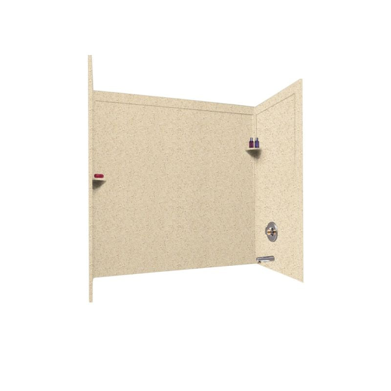 32 x 60 Inch Swanstone Bathtub Wall Kit with Molded Trim - Durable Acrylic Shower Surround for Bathroom Remodel, Waterproof & Mold-Resistant (Perfect for Modern Home Renovations)