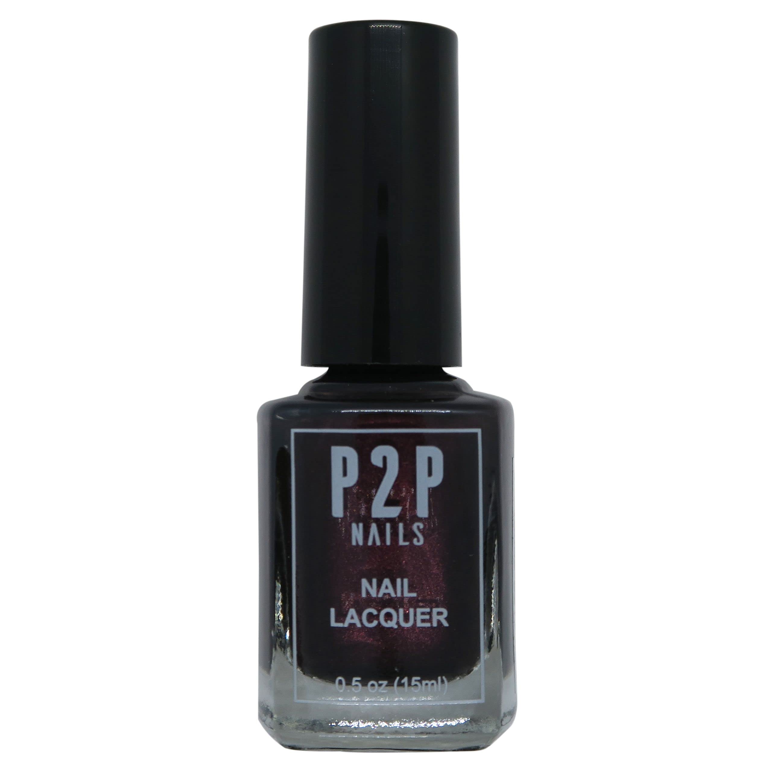 Dark Red Non-Chip Quick Dry Nail Polish Gel - Long Lasting Salon Quality Nail Lacquer with Natural Shine - All Season Wear for Parties, Weddings & Daily Use