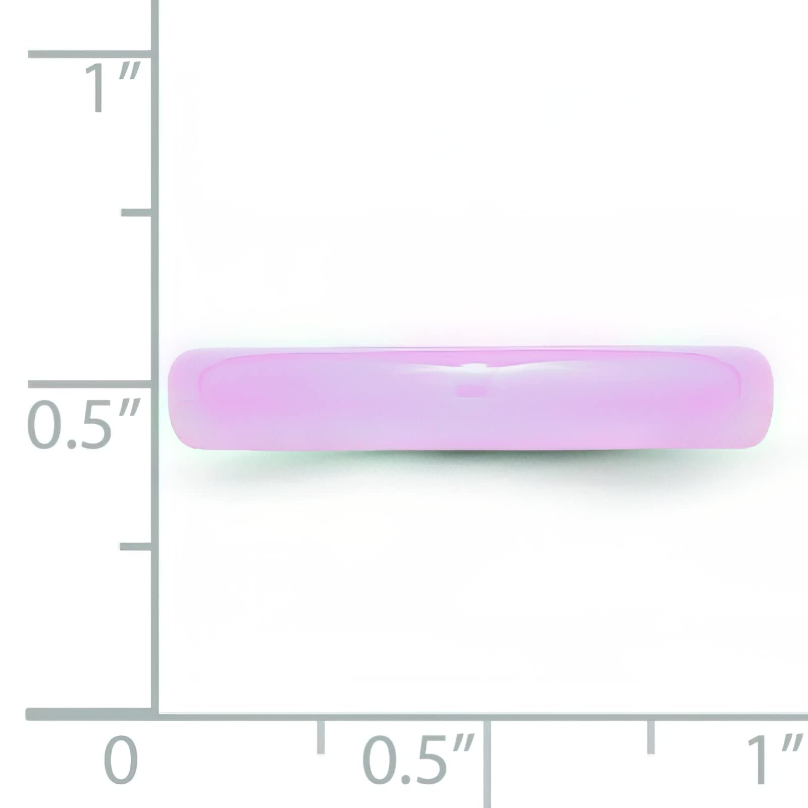 FindingKing 4mm Pink Ceramic Cancer Awareness Ring - Size 5 - Support Ribbon Jewelry for Survivors & Caregivers (Fundraising, Charity Events, Daily Wear)