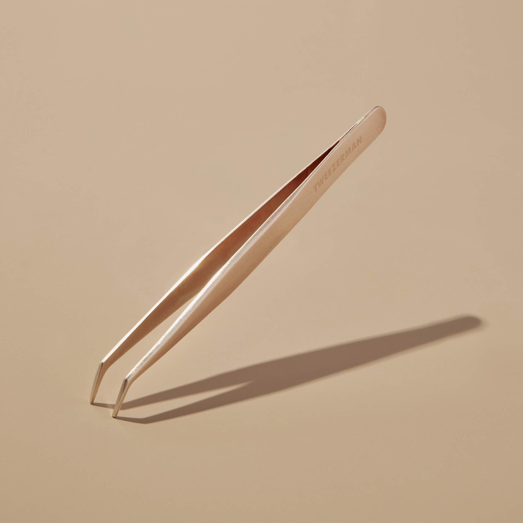 Tweezerman Rose Gold Eyelash Tweezers - Professional Fake Eyelash Applicator & Extension Tool for Perfect Lash Application at Home or Salon