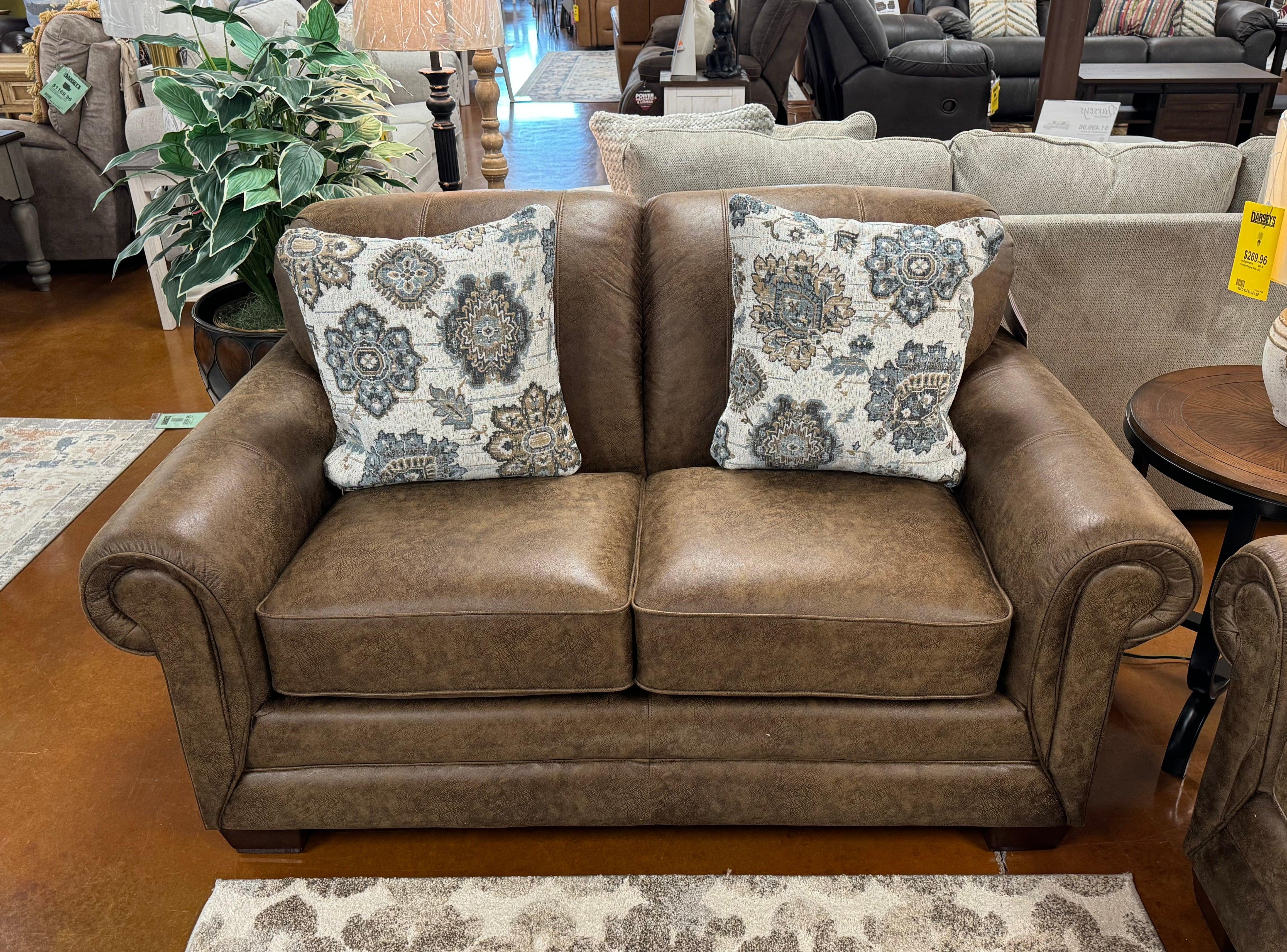 Mackenzie Loveseat 435 630 D1267 78 - Modern 2-Seater Sofa for Living Room, Bedroom & Small Spaces | Comfortable Fabric Couch for Home Decor & Relaxation