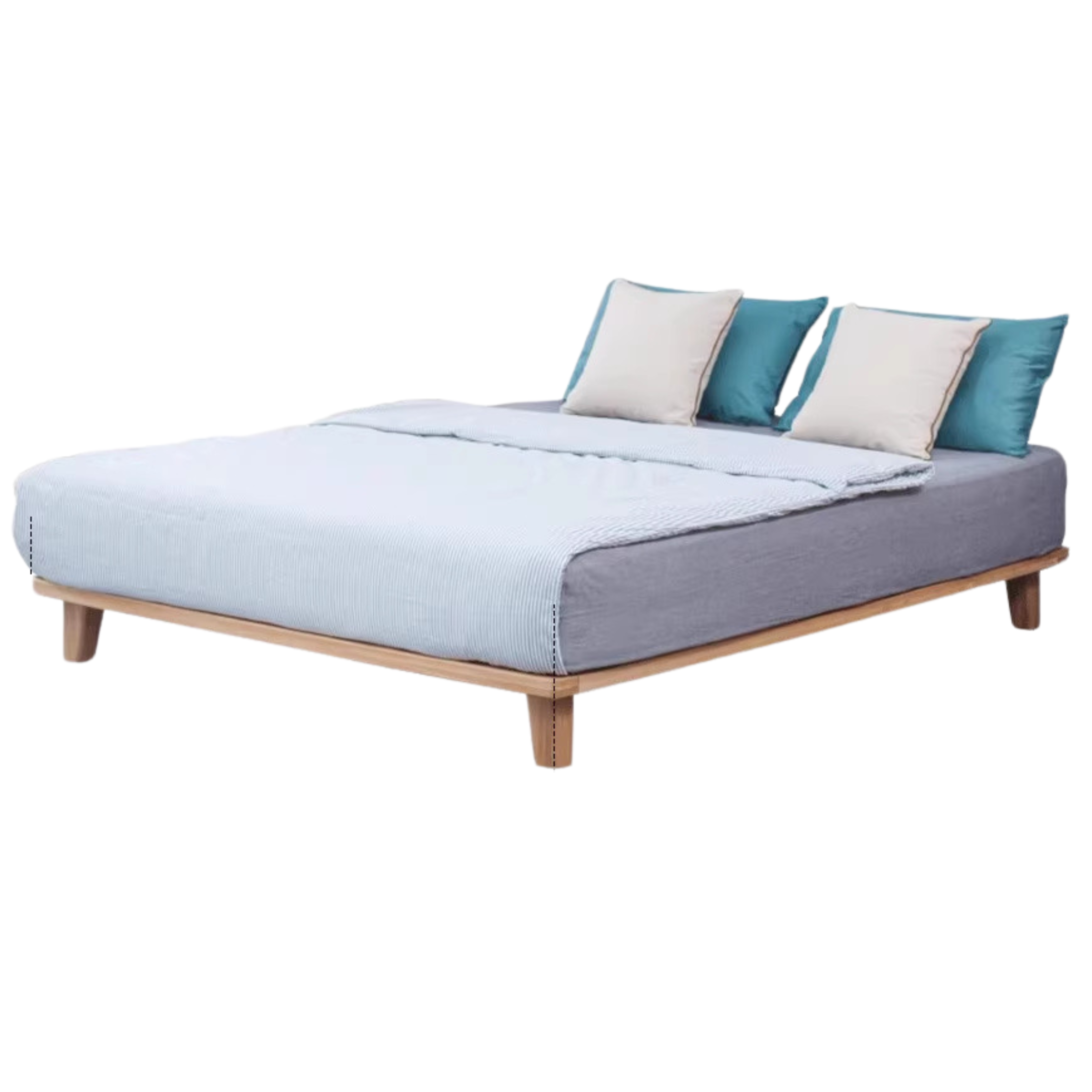 Natural Wood Color solid wood  low berth bed