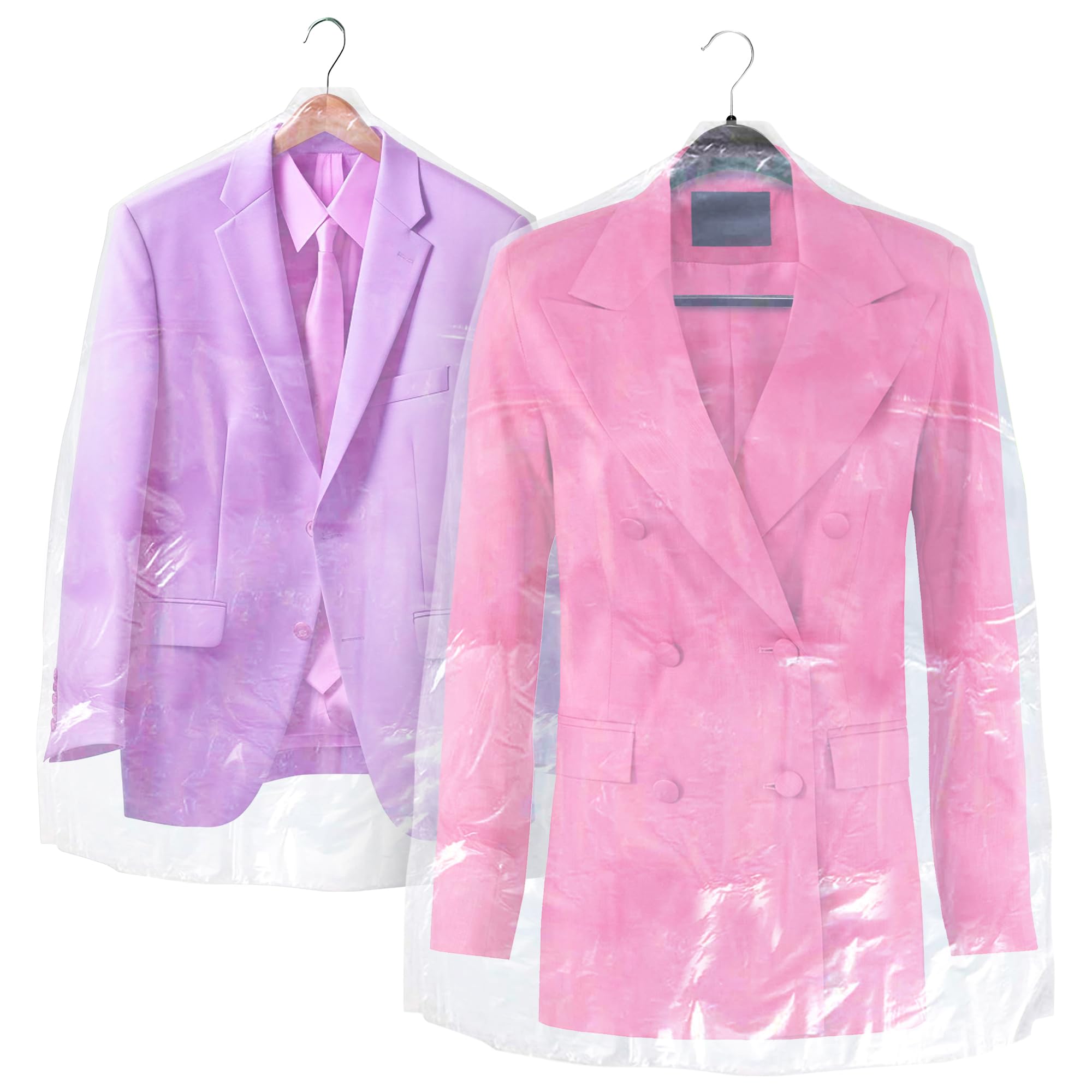 466 Clear Plastic Garment Bags for Hanging Clothes - 21