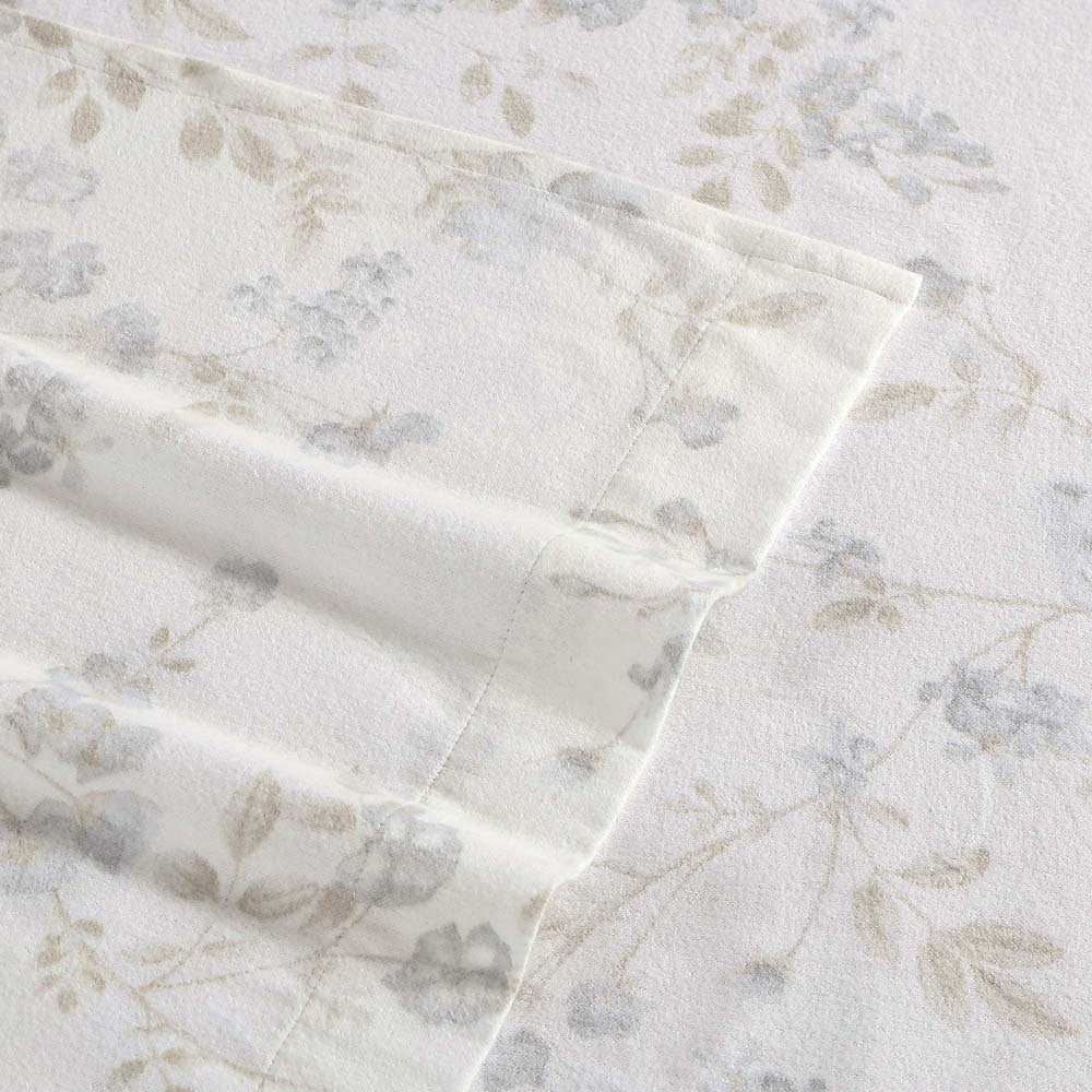 Premium Soft Grey Flannelette Sheet Set - Single Bed Size, Cozy & Breathable for All Seasons | Perfect for Home, Dorm, or Guest Room Comfort