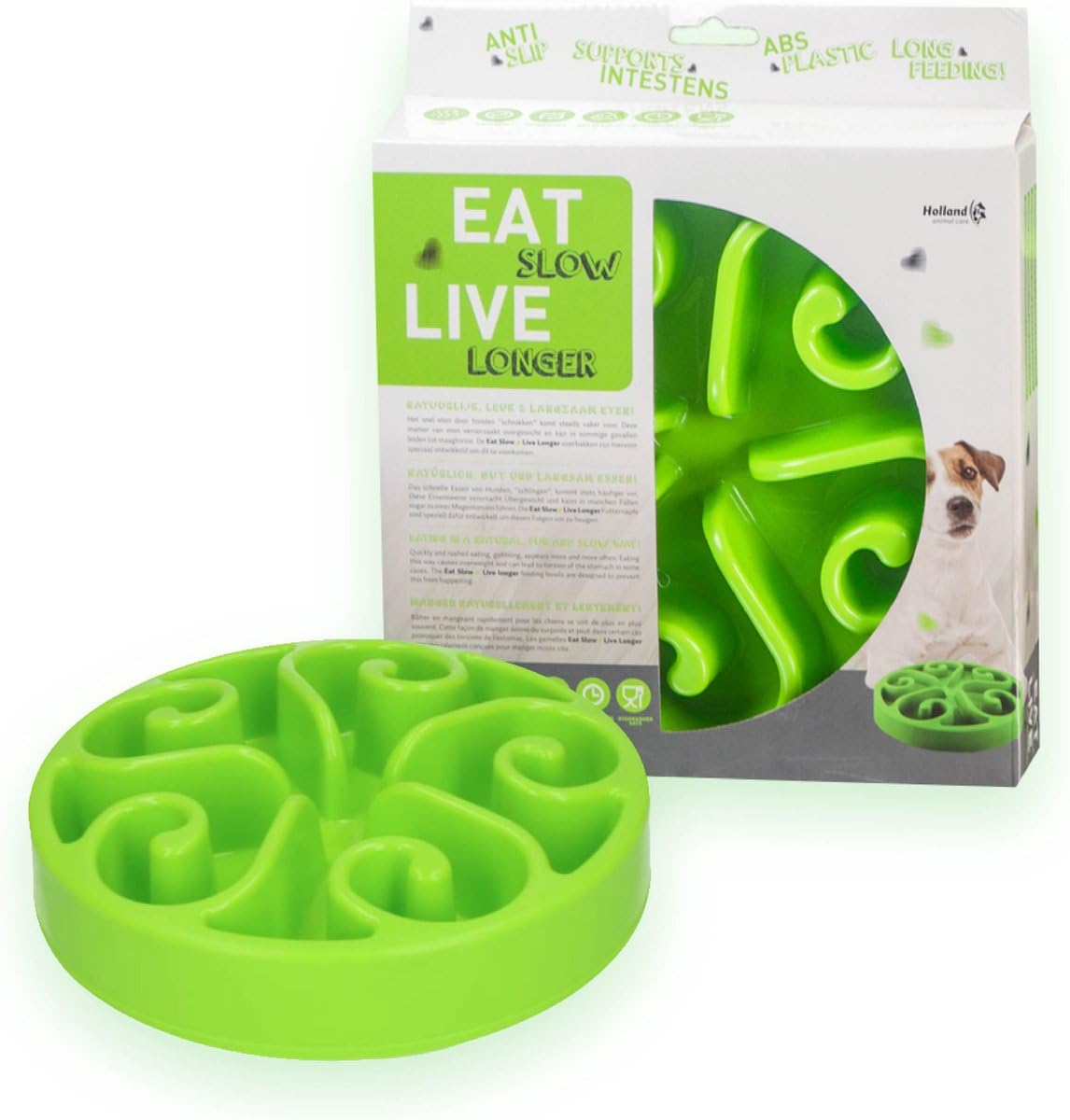 Premium Holland Bowl - Eco-Friendly Slow Food Bowl for Mindful Eating (30 x 25 x 15 cm) | Sustainable Green Kitchenware for Healthy Meals & Meditation Practices