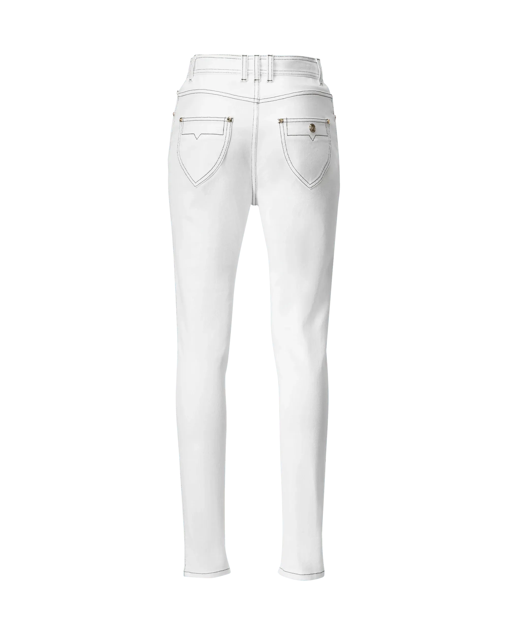 Stylish High Waist Contrast Stitch Skinny Jeans for Women - Perfect for Casual Outfits, Date Nights & Everyday Wear