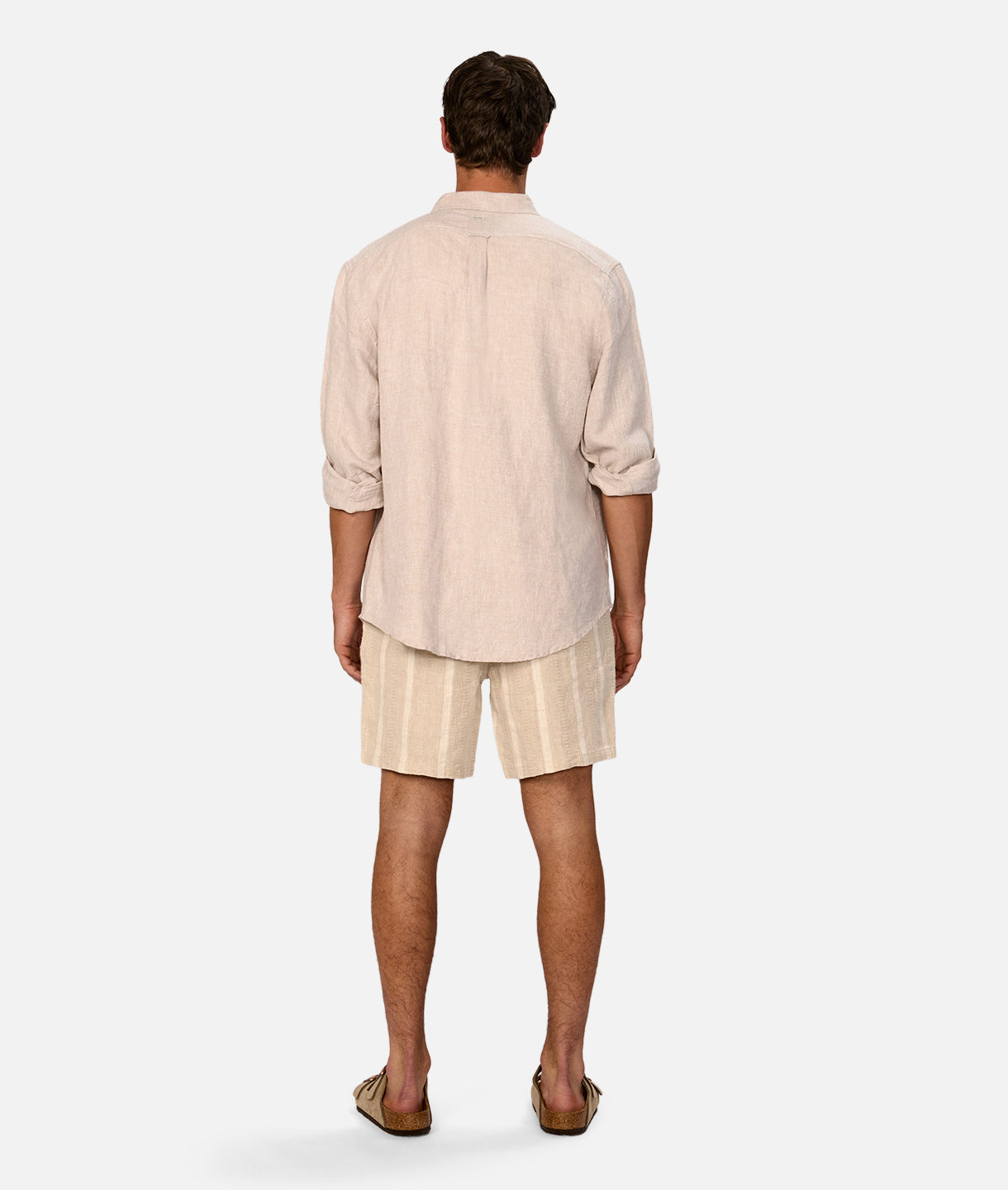 Premium Bahrain Linen Blend Shorts in Wheat - Lightweight & Breathable Summer Casual Shorts for Men | Perfect for Beach, Vacation & Outdoor Activities