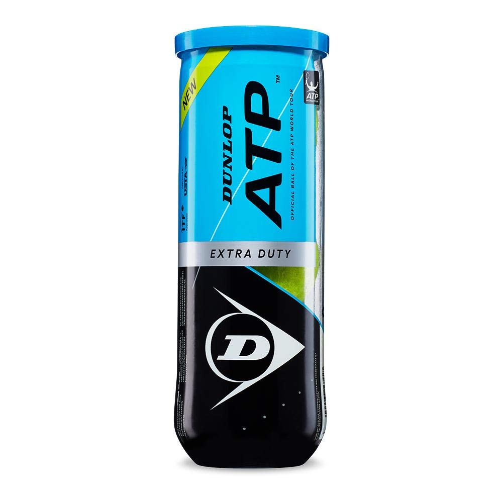 DUNLOP ATP Super Premium Extra Duty Tennis Balls - 3 Balls per Can (Pack of 10 Cans) | Professional Tennis Training & Match Play