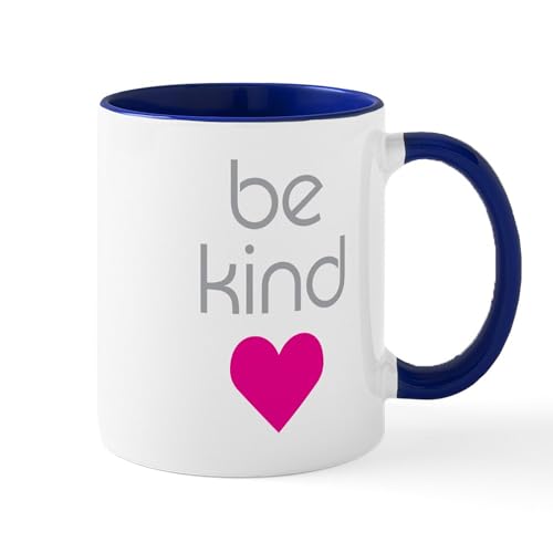 White/Navy Inside - Be Kind Mug