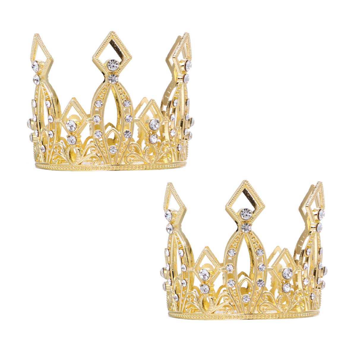 6 Pcs Baptism Cake Decorations Set - Turban Headbands for Birthday, Wedding & Dessert Crowns | Perfect for Girls' Parties, Baby Showers & Special Events