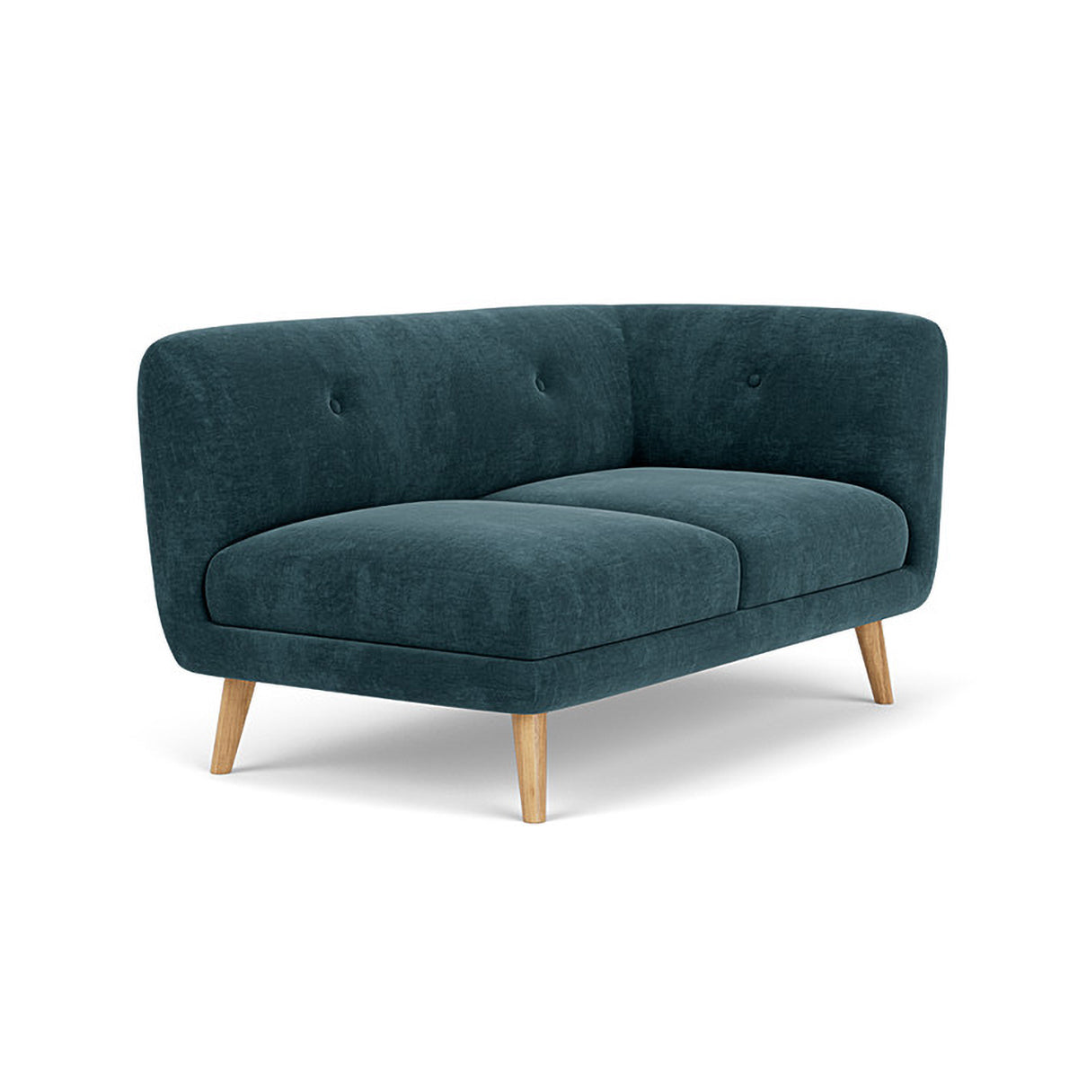 Alfred Fabric Right 2 Seater Modular Sofa - Modern Sectional Couch for Living Room, Lounge & Small Spaces | Comfortable & Stylish Home Furniture