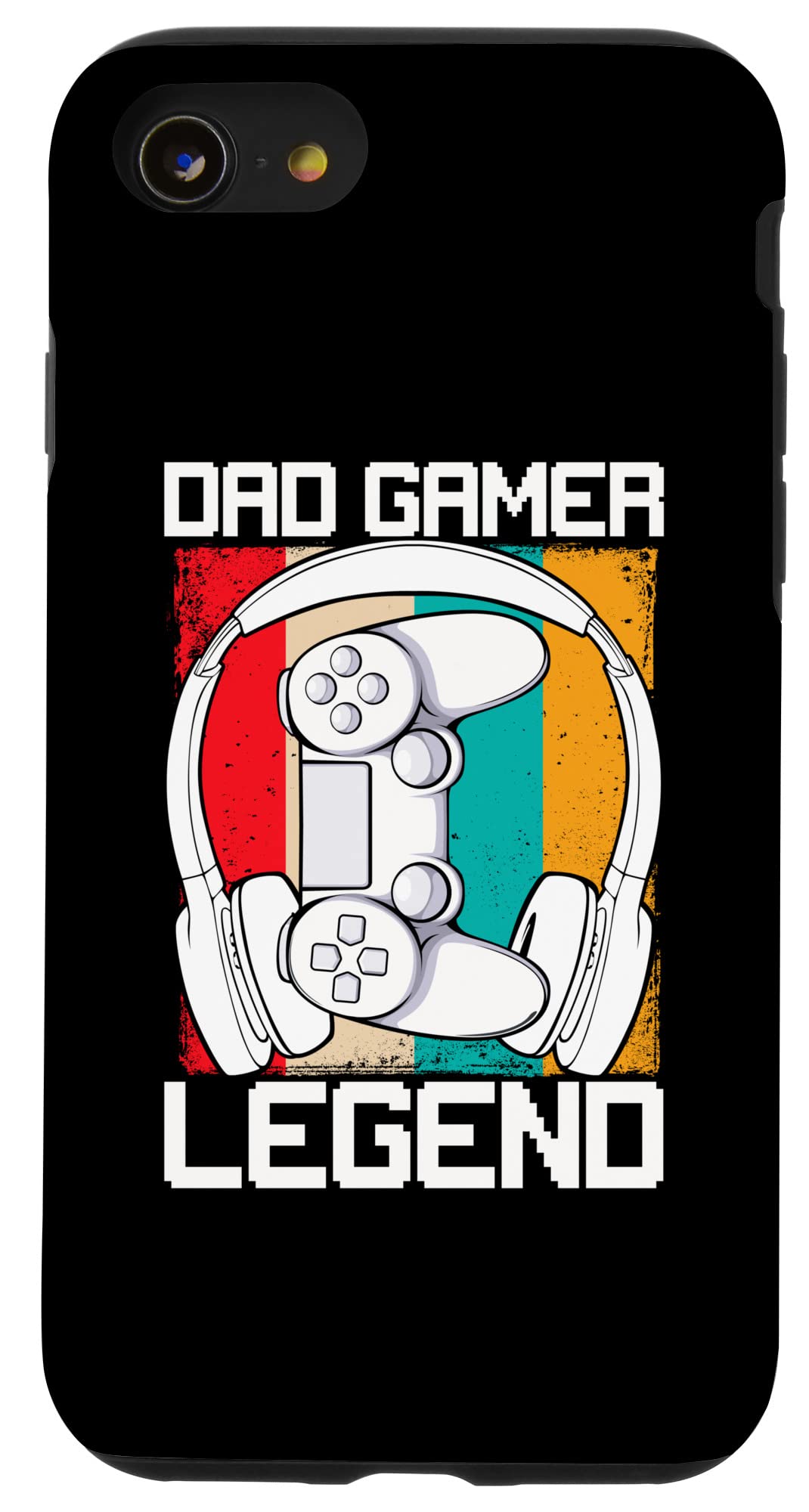 iPhone SE (2020) / 7 / 8 Retro Video Game Controller Phone Case - Perfect Gift for Dad Gamers on Father's Day - Compatible with Mobile Gaming & Arcade Style Play