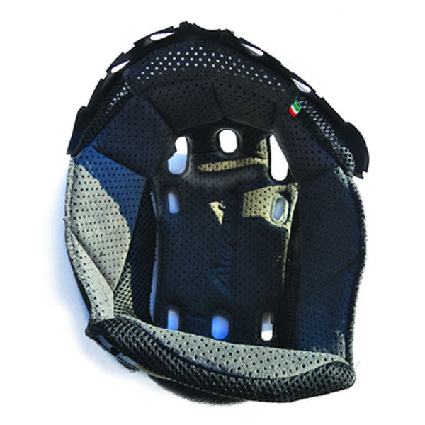 Airoh Centre Pad Black & Grey Replacement for Aviator 2.3 Motorcycle Helmets - Comfort Upgrade for Long Rides & Racing
