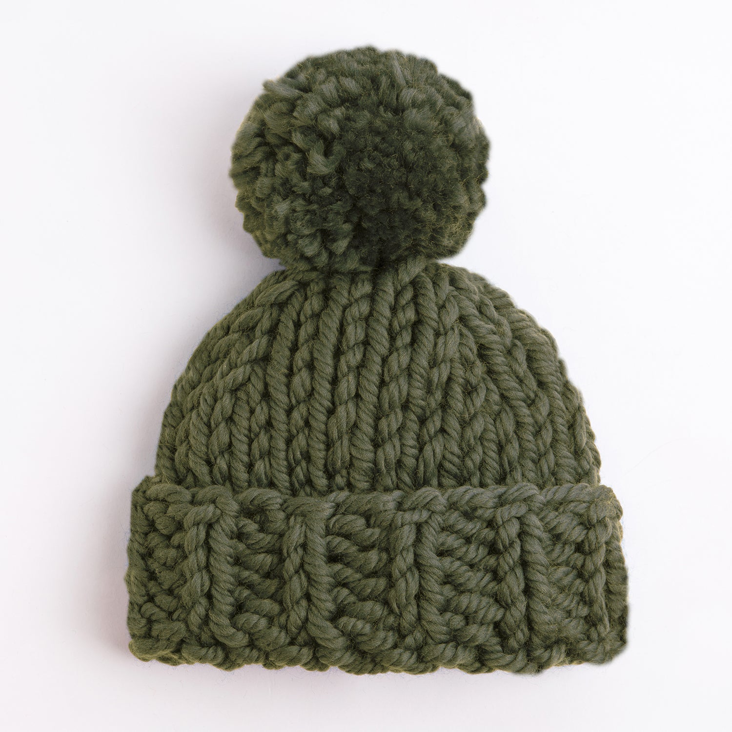 Chunky Winter Hat Knitting Kit for Beginners - DIY Warm Wool Beanie Crochet Set with Yarn & Needles - Perfect for Cold Weather, Gifts & Cozy Home Crafts