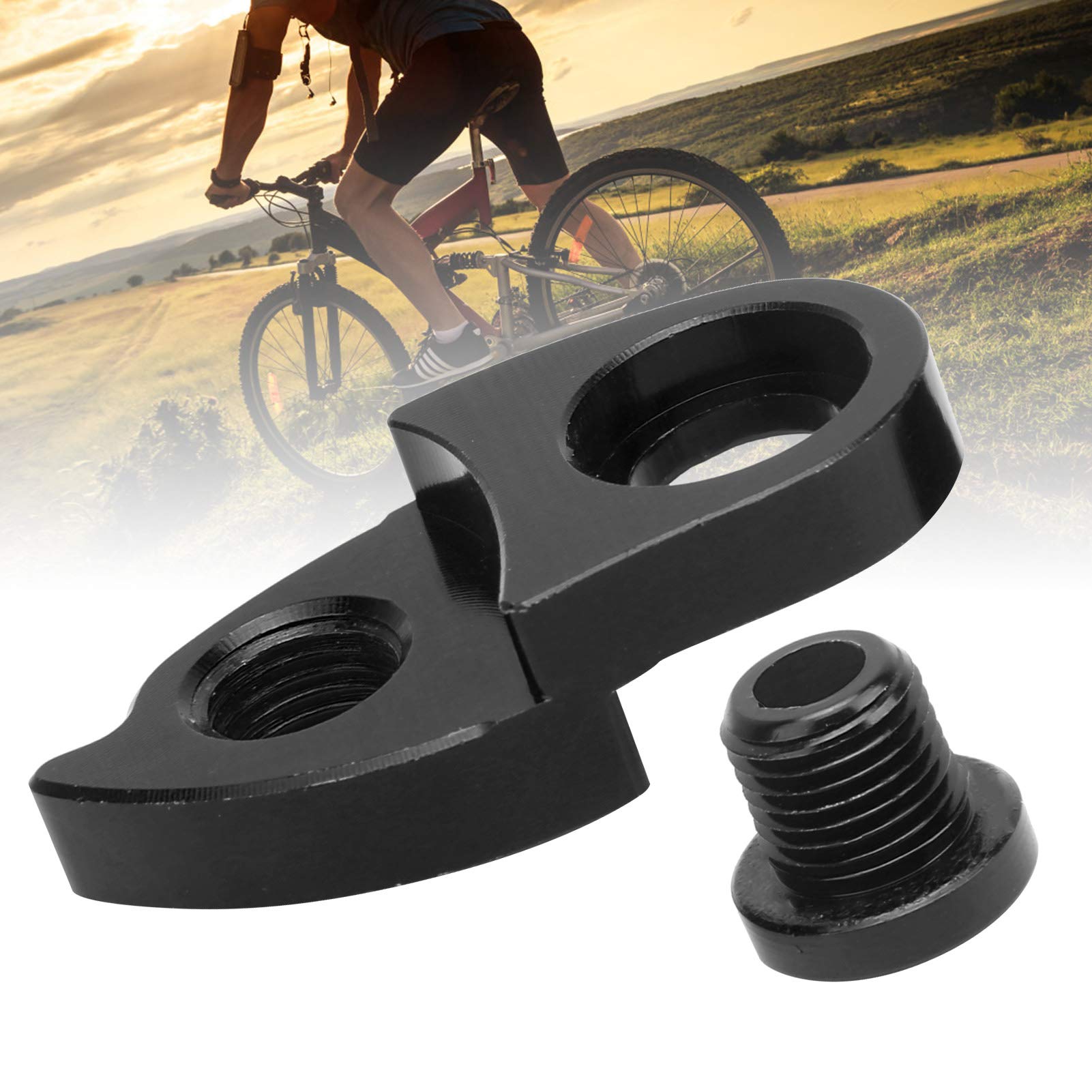 Bicycle Rear Derailleur Hanger & Extension Tail Hook - Black Wheel Teeth Upgrade for MTB/Road Bikes | Perfect for Gear Shifting & Drivetrain Optimization