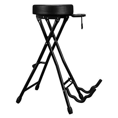 Foldable Guitar Stand & Playing Stool - Portable Music Lover Footstool for Acoustic & Electric Guitars | Perfect for Home Practice, Stage Performances & Music Studios | Fast 3-7 Day US Delivery