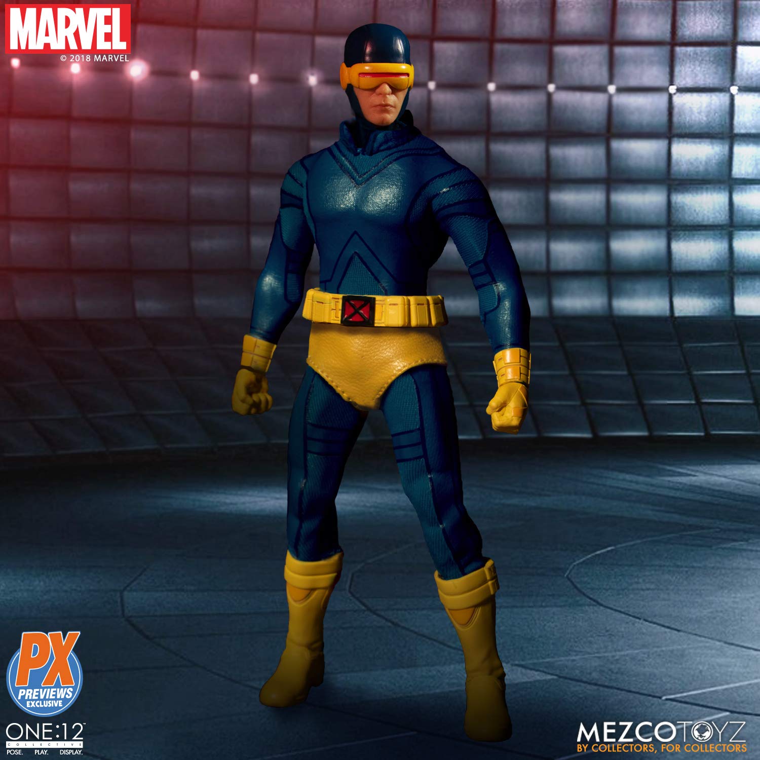 Mezco One:12 Collective Marvel Classic Cyclops Action Figure (76290) - Highly Detailed Collectible Toy for Superhero Fans | Perfect for Display, Photography & Marvel Collections