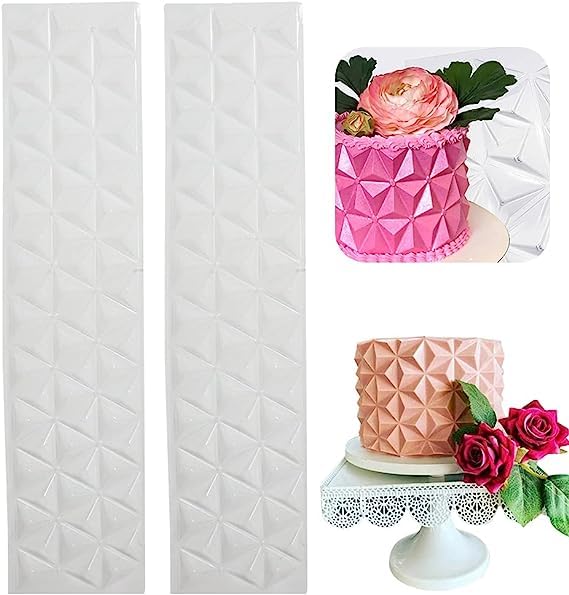 Premium Transparent Cake Embossing Mold - DIY Lace Border Stencil for Mousse, Sugarcraft & Baking Decor | Perfect for Wedding, Birthday & Party Cakes