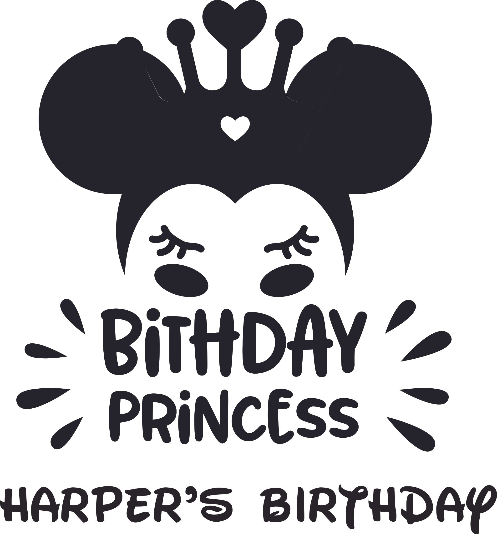 Princess Wall Stickers for Girls Room - 12x10 Inch Birthday Party Decor, Nursery Wall Art, Bedroom Décor - Perfect for Kids' Birthday Parties & Nursery Themes