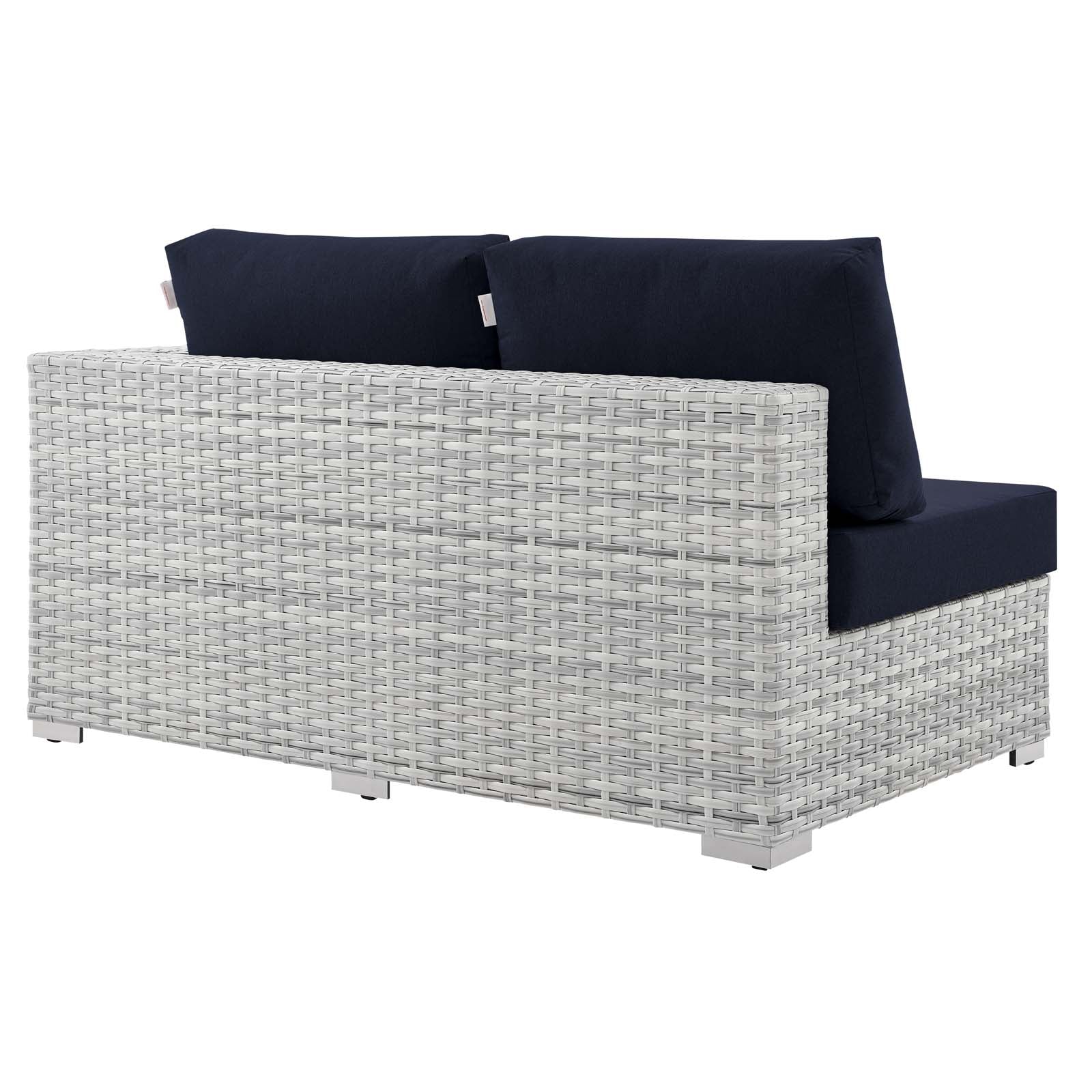 Comfortable Outdoor Patio Left Arm Loveseat - Durable & Weather-Resistant for Garden, Backyard, or Poolside Relaxation