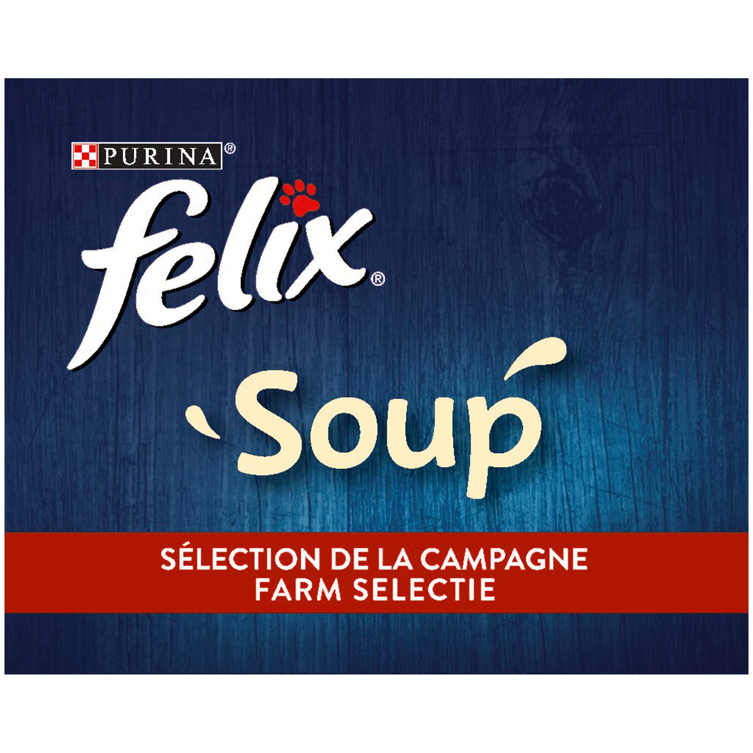 FELIX Cat Soup with Tender Pieces - Variety Pack of 8 (8 x 6 Pouches, 48g Each) - Delicious Land Flavors for Cats - Perfect for Hydration & Treat Time