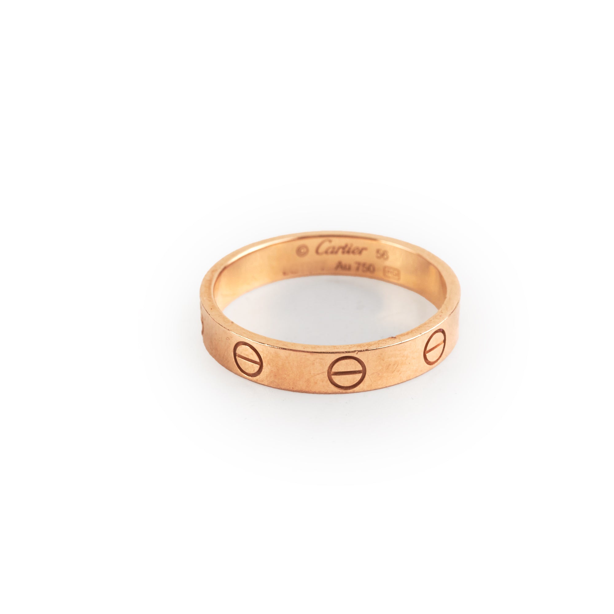 Cartier Love Ring 18K Rose Gold - Size 56 (US 7.5) Wedding Band, Anniversary Gift for Her, Romantic Jewelry for Couples, Valentine's Day Present
