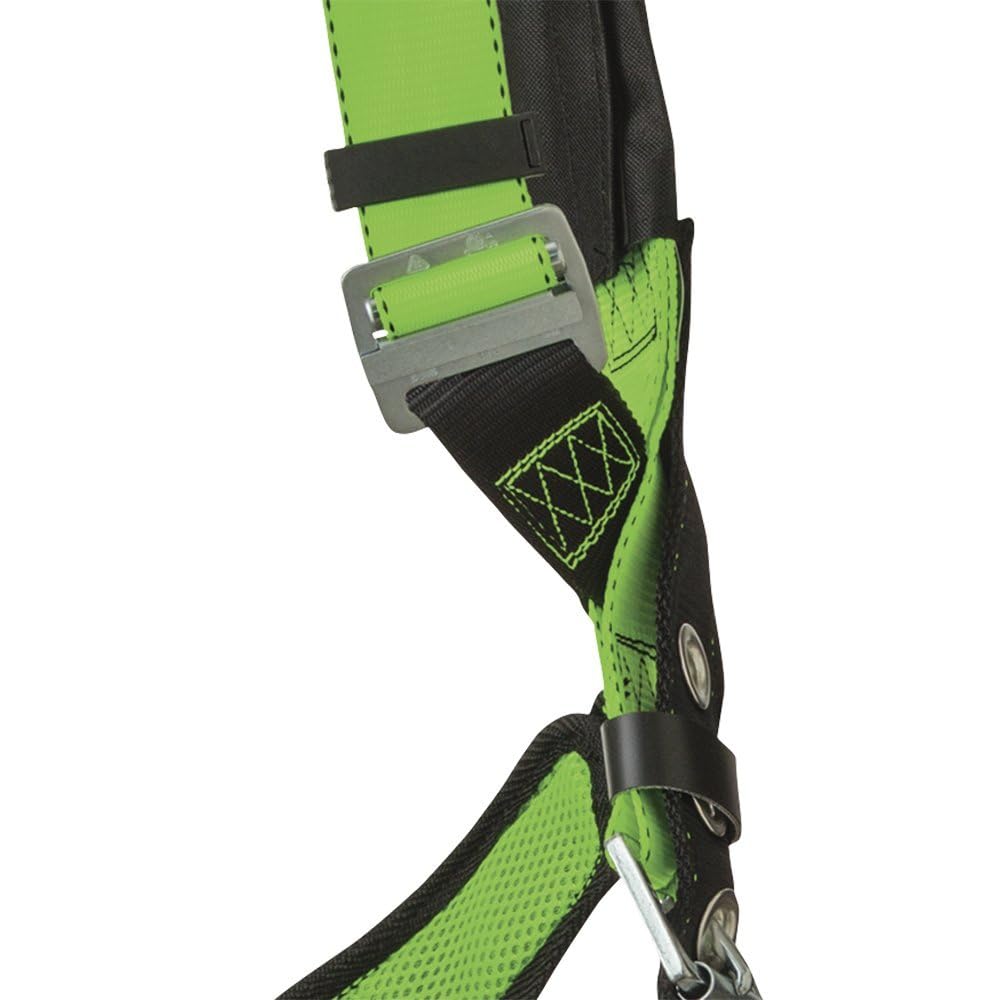 PeakWorks Contractor Series Full Body Safety Harness - ANSI Compliant Fall Protection Gear for Construction & Roofing Work | Durable & Adjustable for Comfort