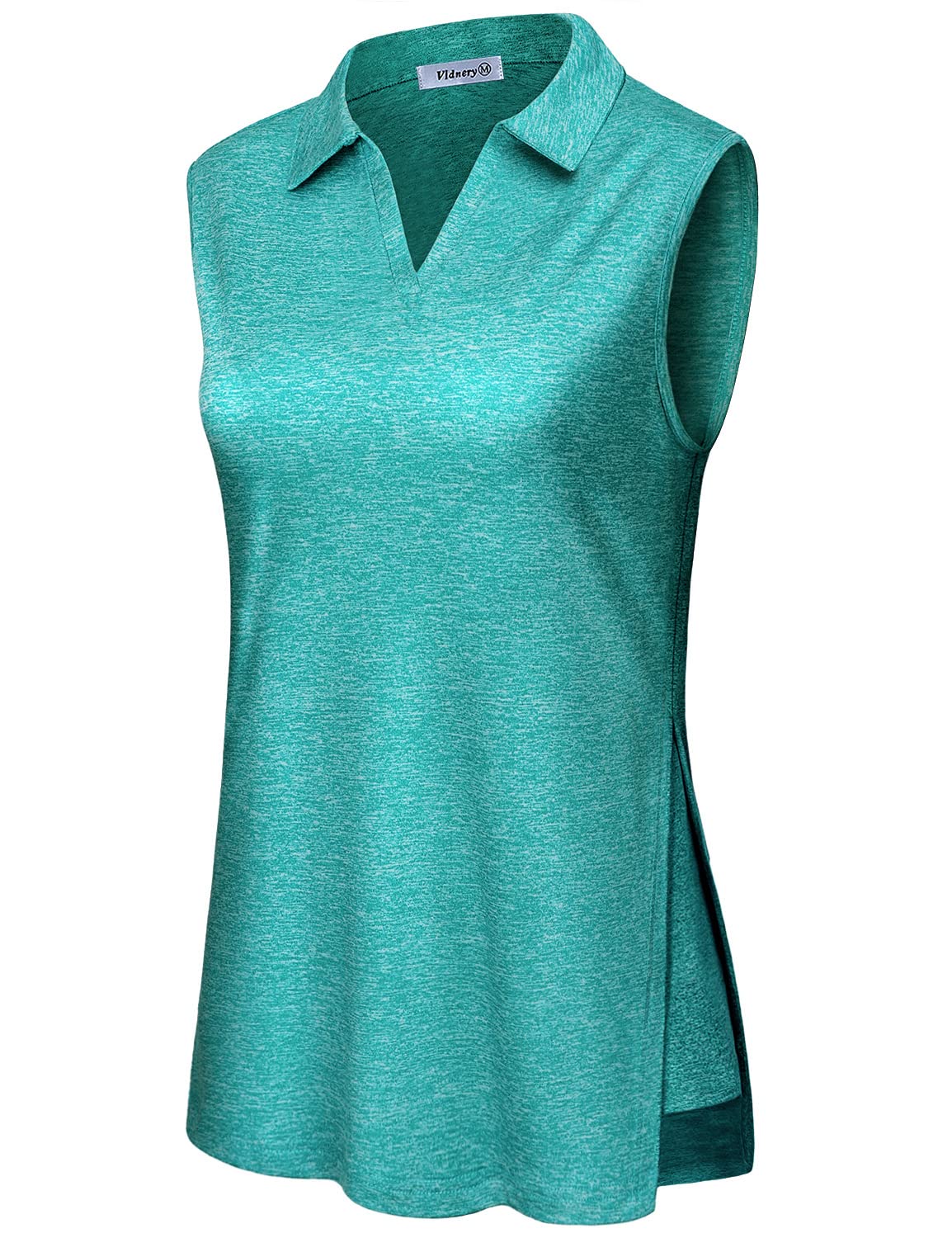 Vldnery Women's Short Sleeve V-Neck Loose Fit Golf Shirts - Breathable Workout Tennis Polo T-Shirts for Casual, Golf & Outdoor Activities