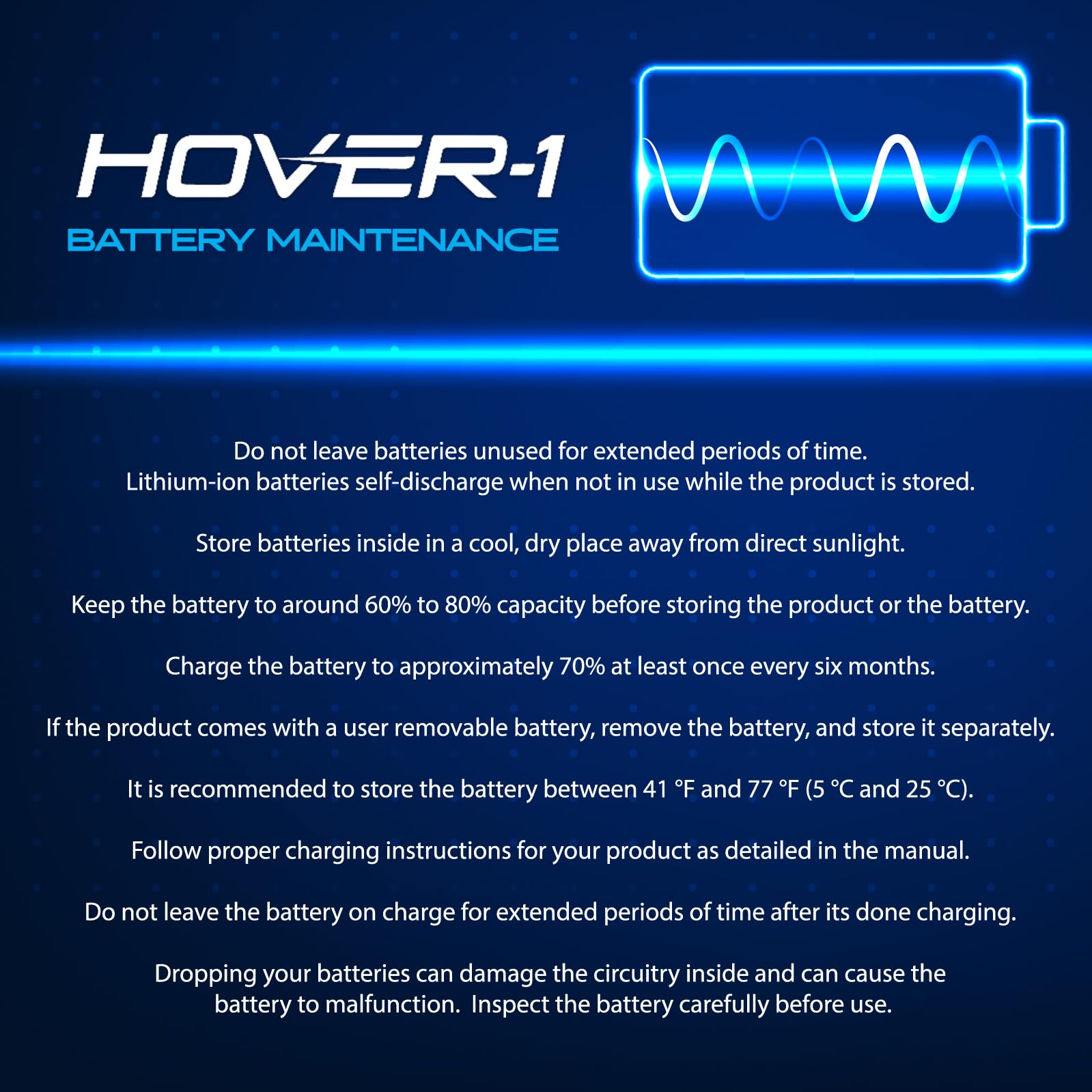 Hover-1 Drive Electric Hoverboard with LED Lights - 7MPH Top Speed, 3 Mile Range, Rechargeable Lithium-Ion Battery (6HR Charge) - Perfect for Commuting, Campus Travel & Outdoor Fun