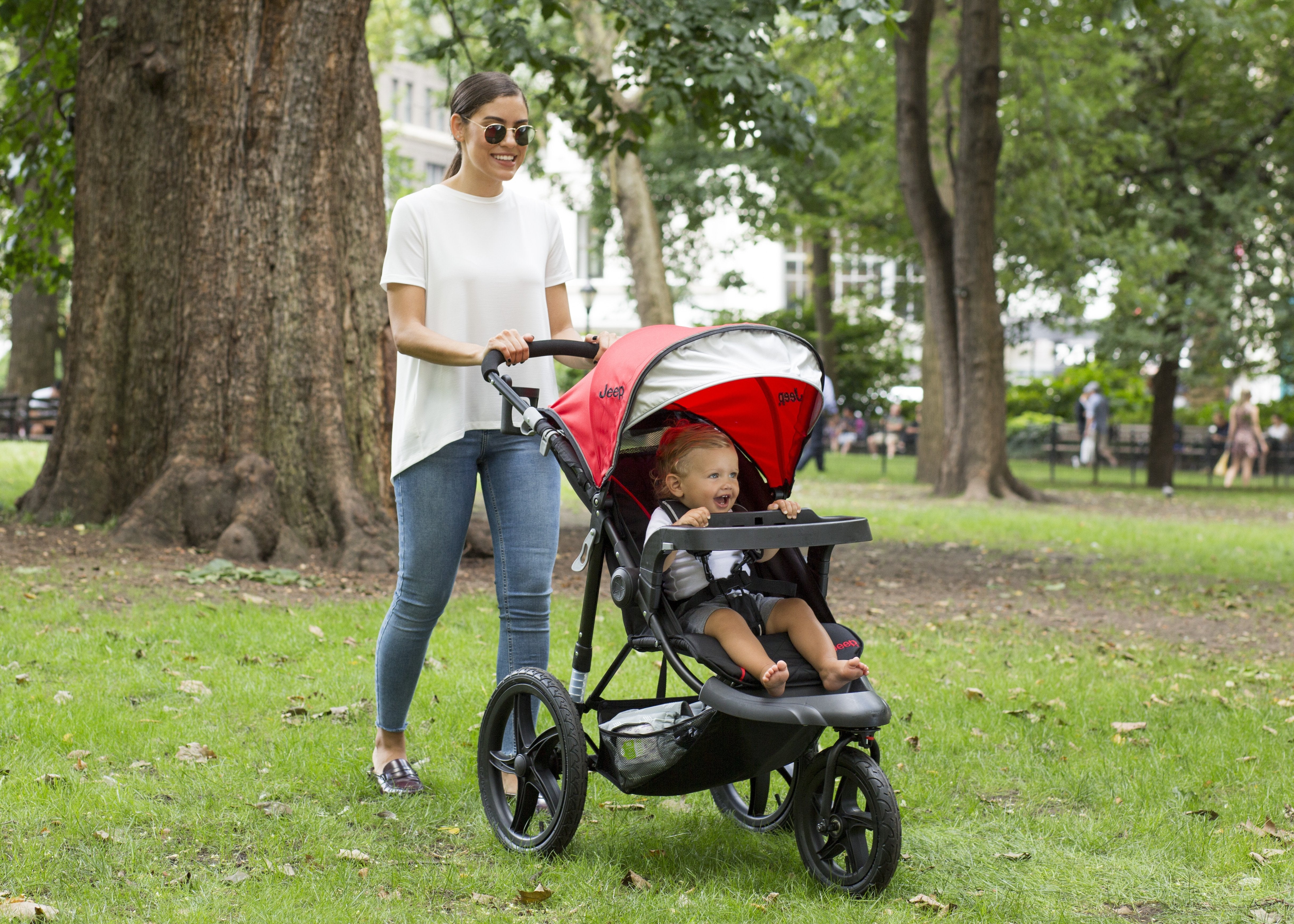Jeep Classic Jogging Stroller - All-Terrain Baby Stroller with Adjustable Canopy & Shock Absorbers for Running, Walking & Outdoor Adventures