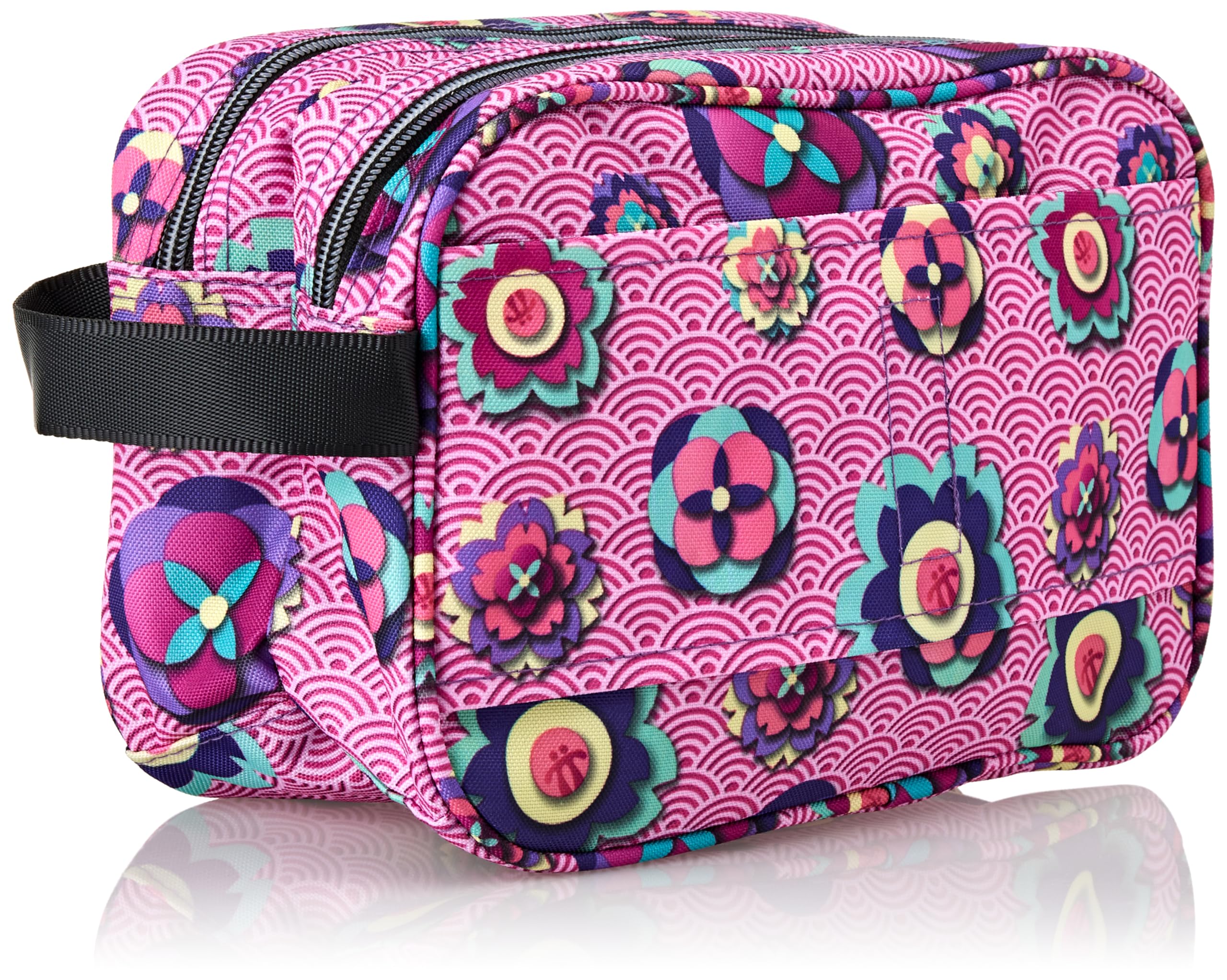 TOTTO Multifunctional Plastic Makeup Pouch - 20cm Waterproof Cosmetic Bag with 15 Color Options - Perfect for Travel, Gym & Daily Organizer (Multicolor)