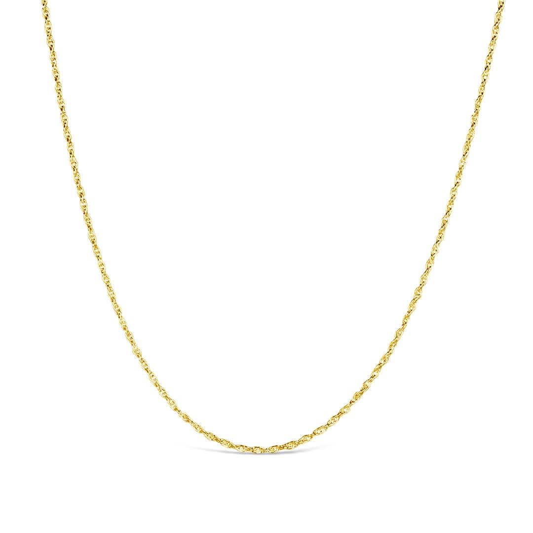 14K Gold Vermeil Rope Chain Necklace for Women - Elegant Layering Jewelry for Everyday Wear & Special Occasions