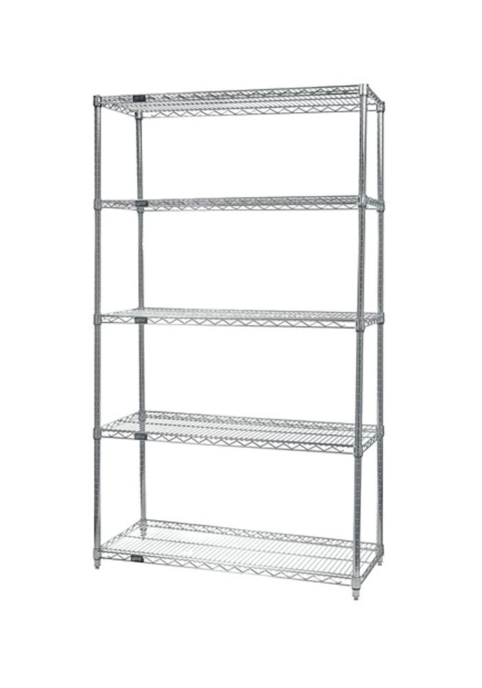 Stainless Steel Wire Shelving Unit - 5-Tier Storage Rack 21