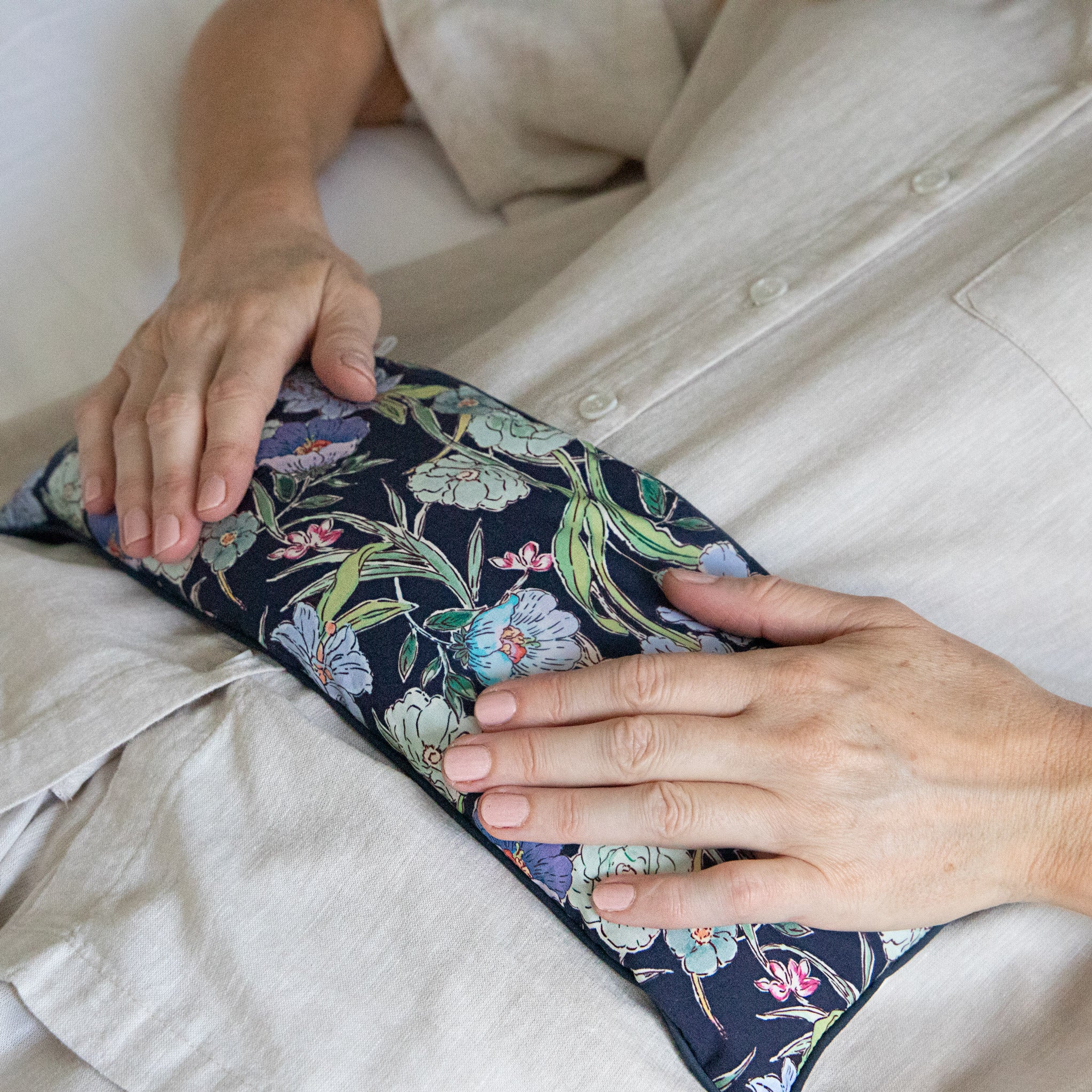 2-Pack Fleur Heat Pillows for Pain Relief - Microwaveable Warm Therapy for Neck, Back & Shoulder Pain - Soothing Comfort for Relaxation & Stress Relief at Home or Office